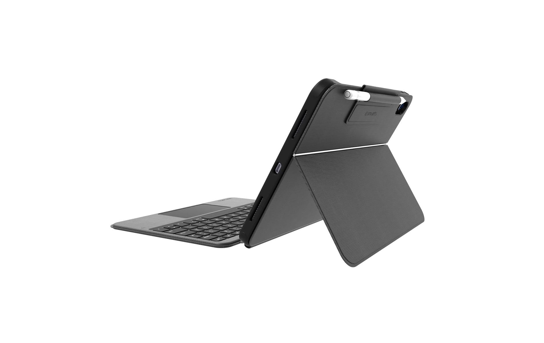 4smarts Tastatur-Case für iPad 10,9" (10. Gen.) – Smart Connector, QWERTZ (CH) – Schwarz