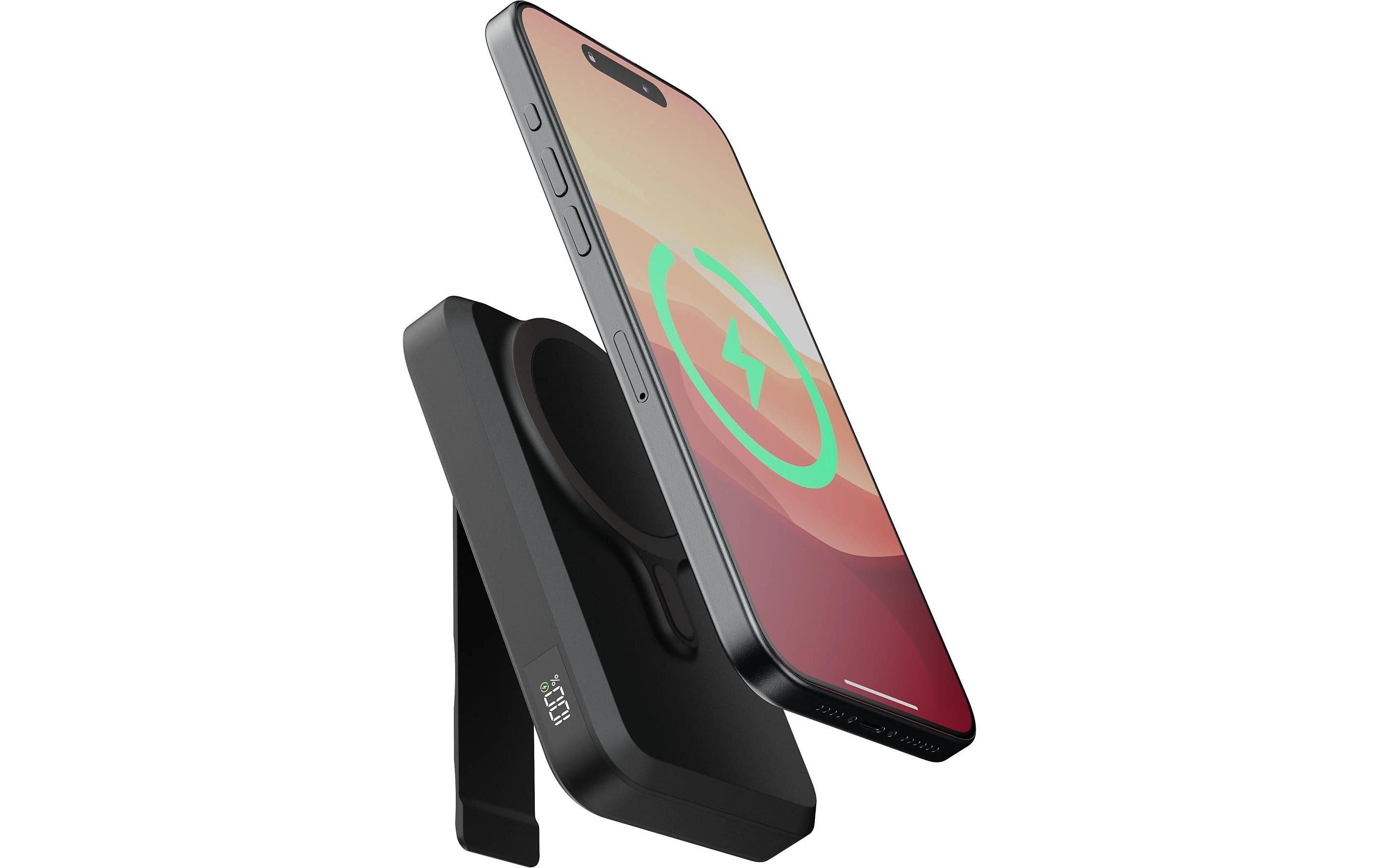 Xtorm Powerbank 10000 mAh, PD 18 W, 1× USB-C, kabelloses Laden, für Smartphones, Schwarz