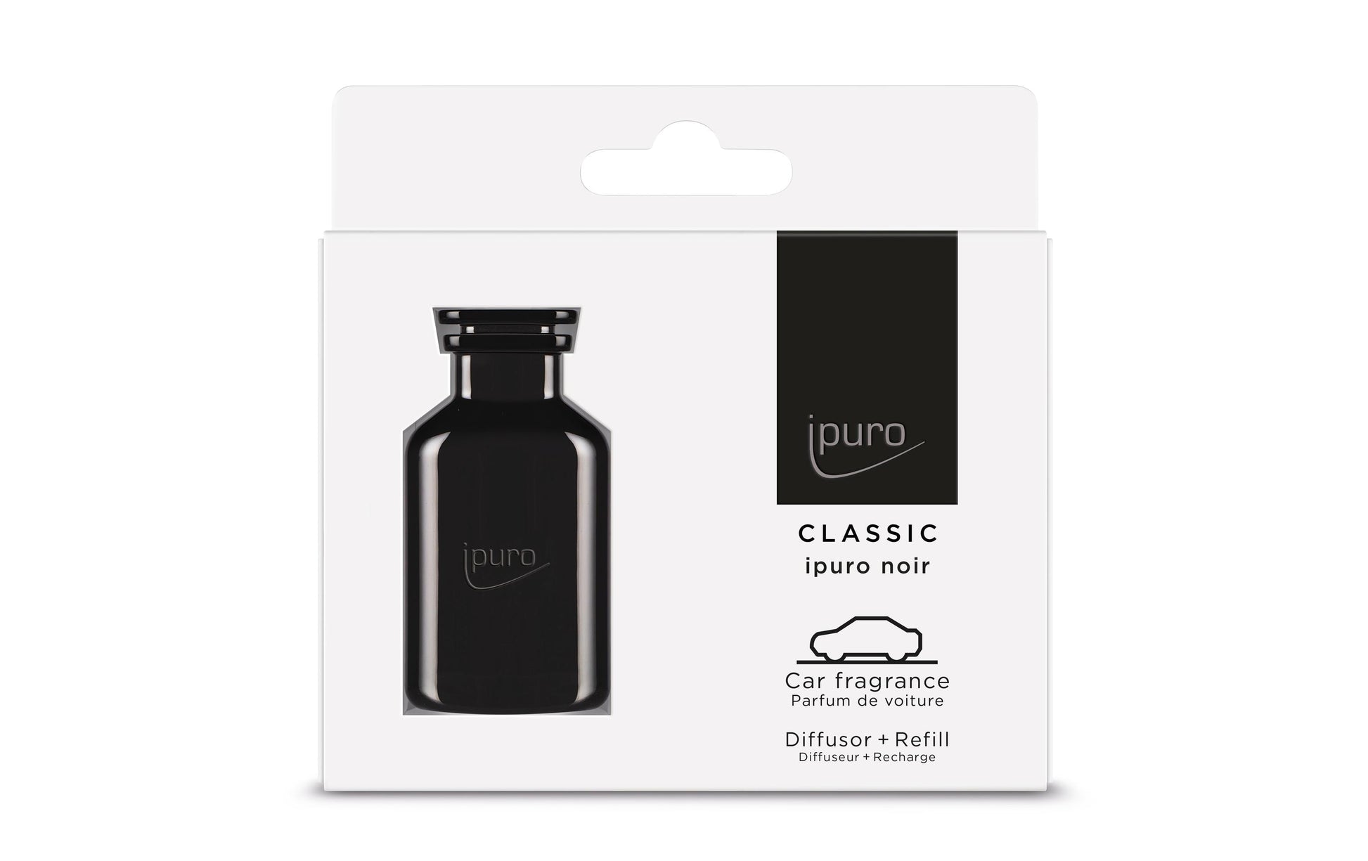 ipuro noir – Auto-Lufterfrischer, 2 × 9 g, Kokosnuss, Eukalyptus