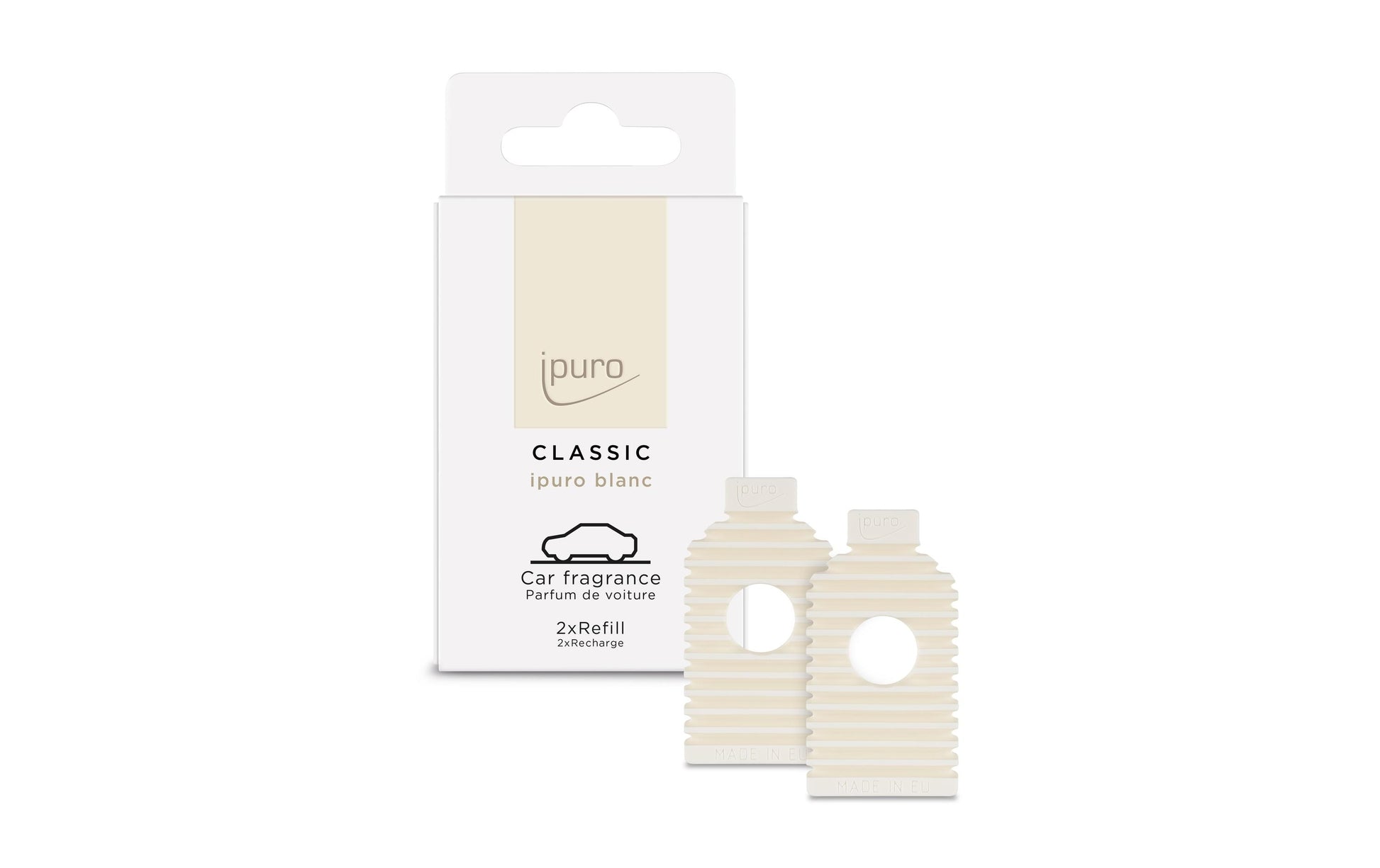 ipuro Duftkartusche blanc – Nachfüllpack – 2 × 9 g