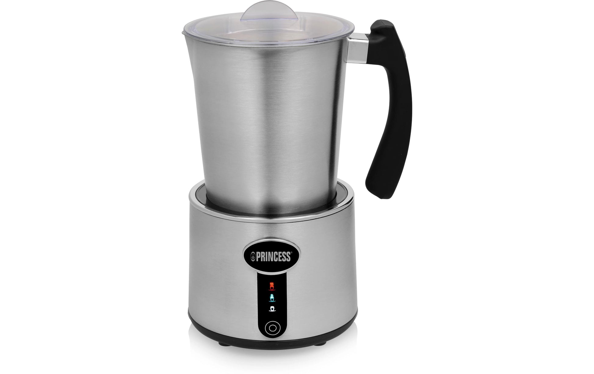 Princess Milchaufschäumer 01.243005.01.001 – 500 ml, 650 W, spülmaschinenfest – silber/edelstahl