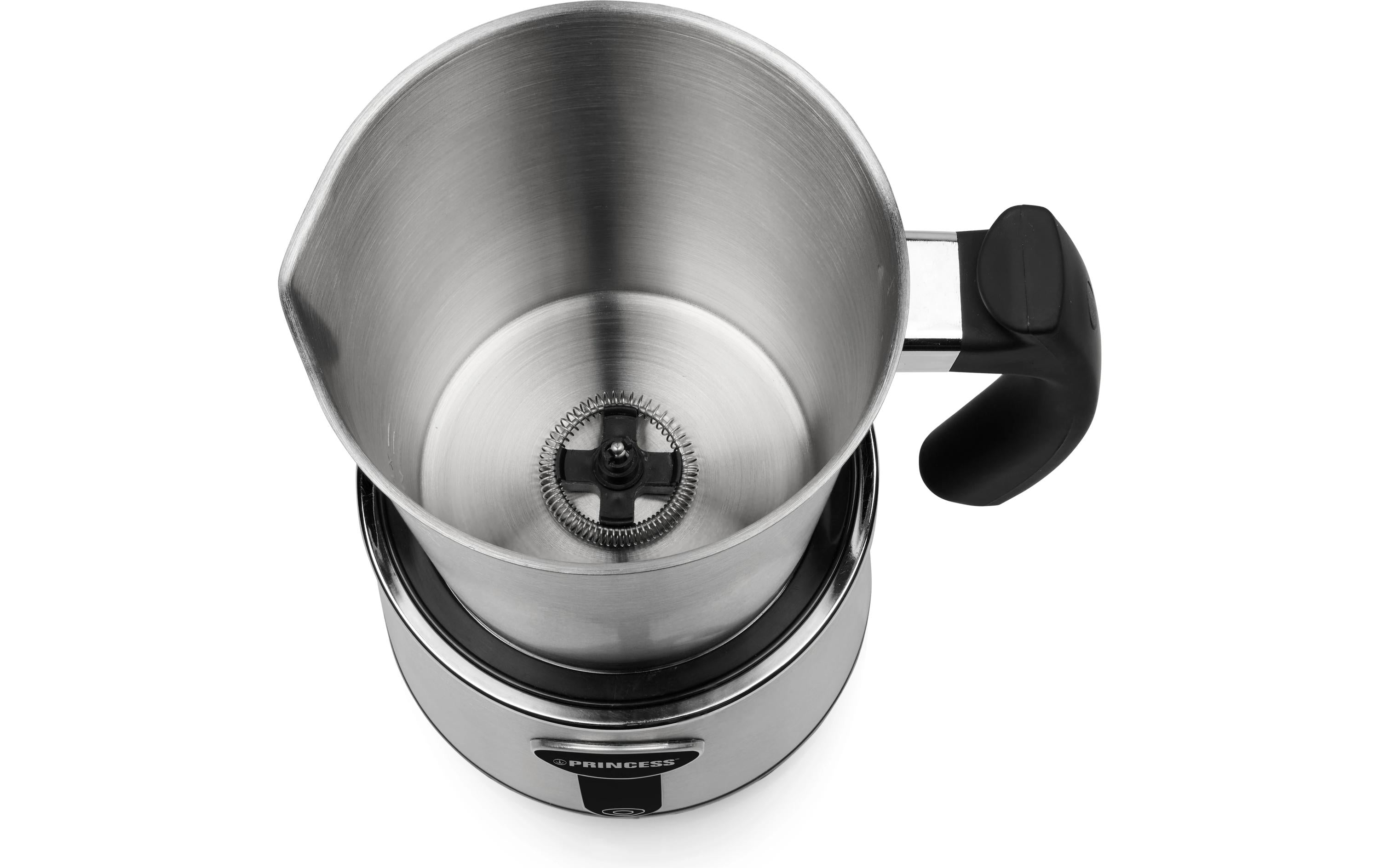 Princess Milchaufschäumer 01.243005.01.001 – 500 ml, 650 W, spülmaschinenfest – silber/edelstahl
