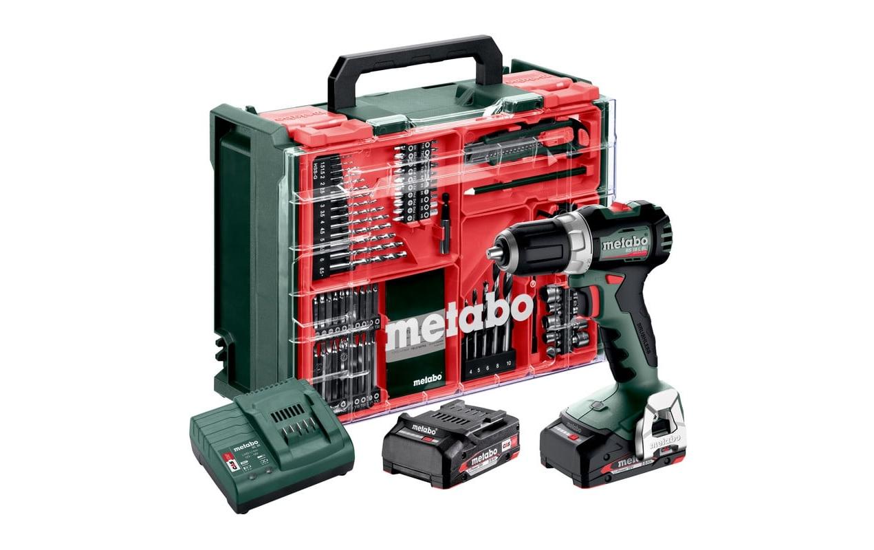 Metabo Bohrschrauber BS 18 L BL – 18 V (CAS) – Schnellspannbohrfutter – 2×2,0 Ah & Ladegerät