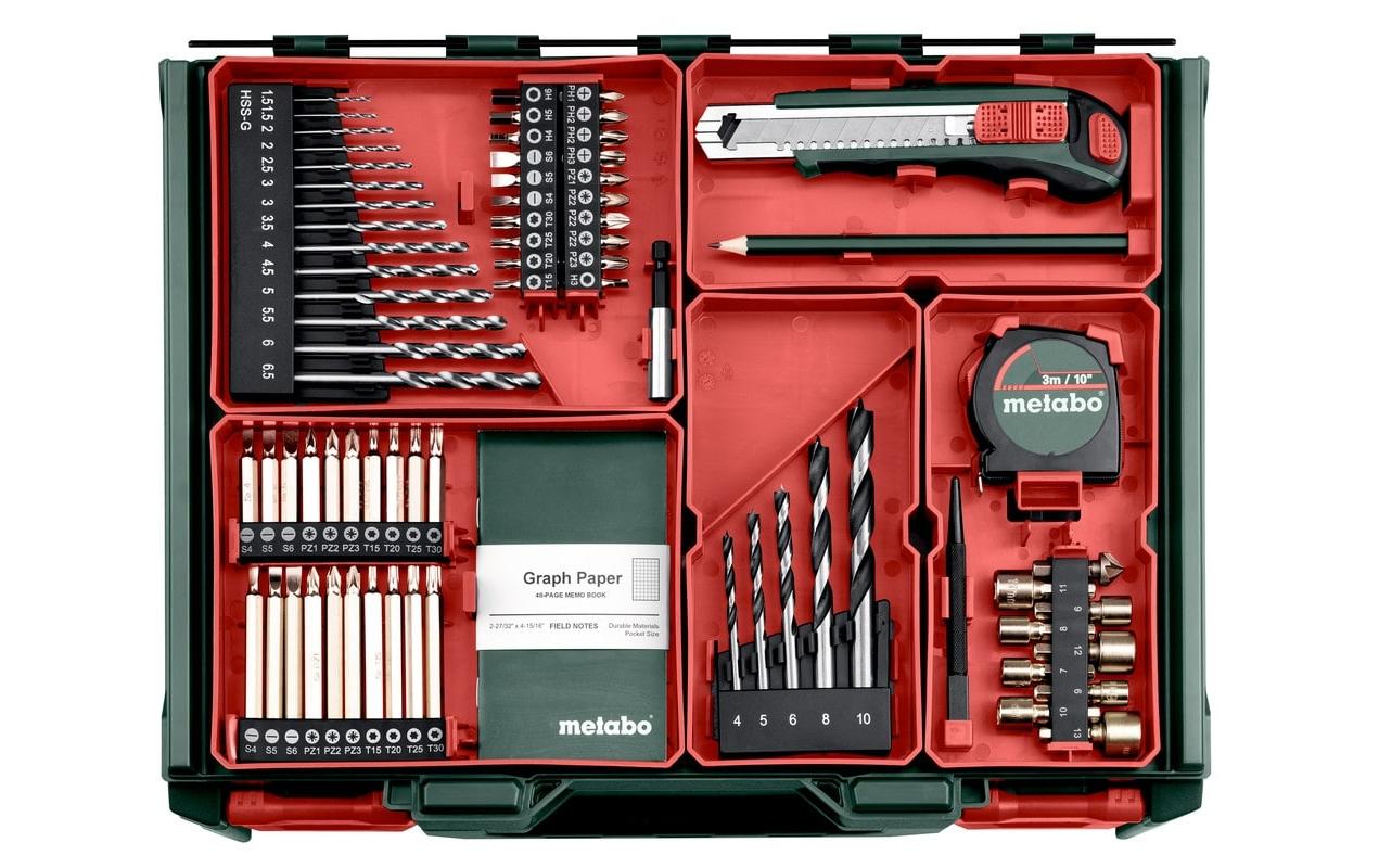 Metabo Bohrschrauber BS 18 L BL – 18 V (CAS) – Schnellspannbohrfutter – 2×2,0 Ah & Ladegerät