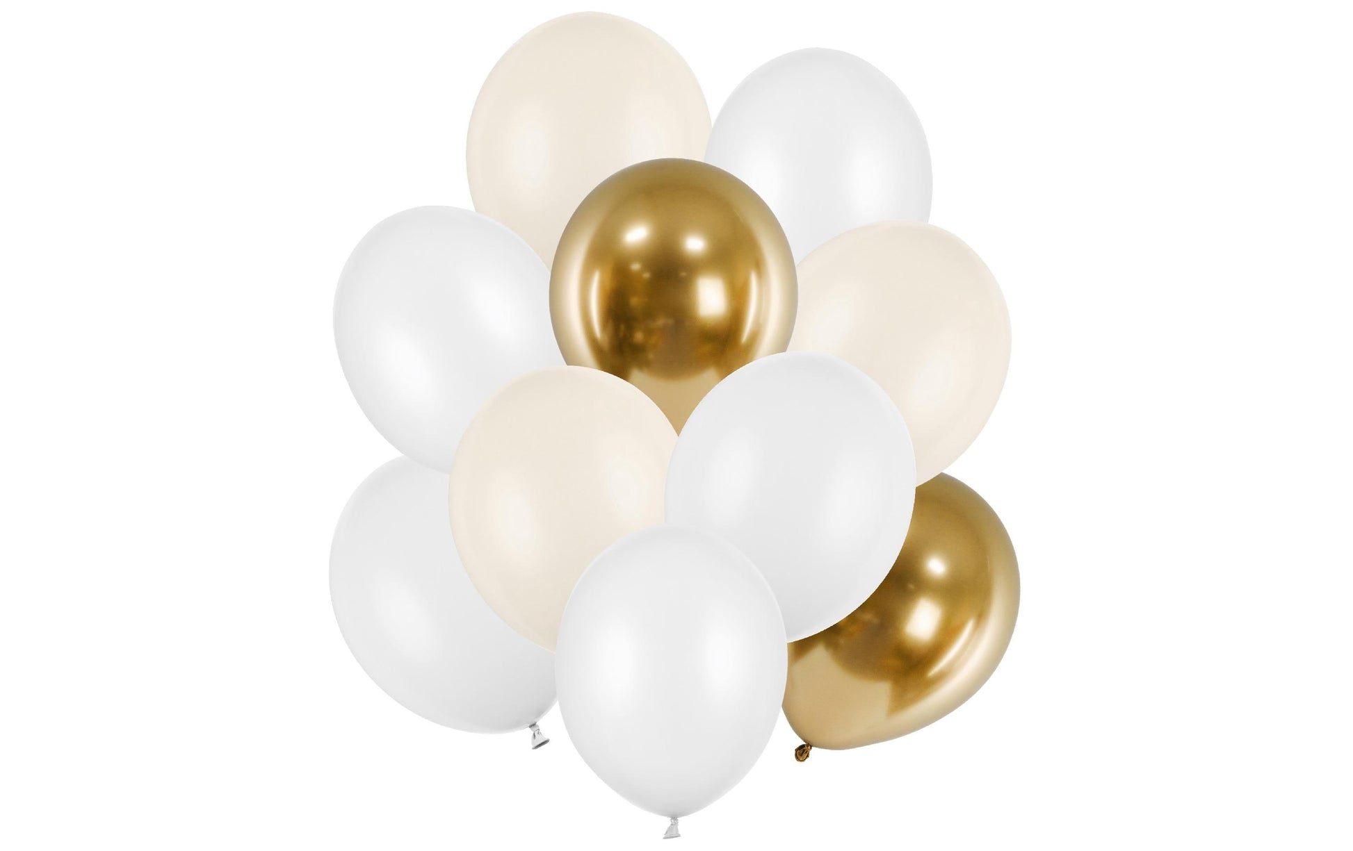 PartyDeco Luftballons – Gold – Ø 30 cm – Latex – 10 Stk