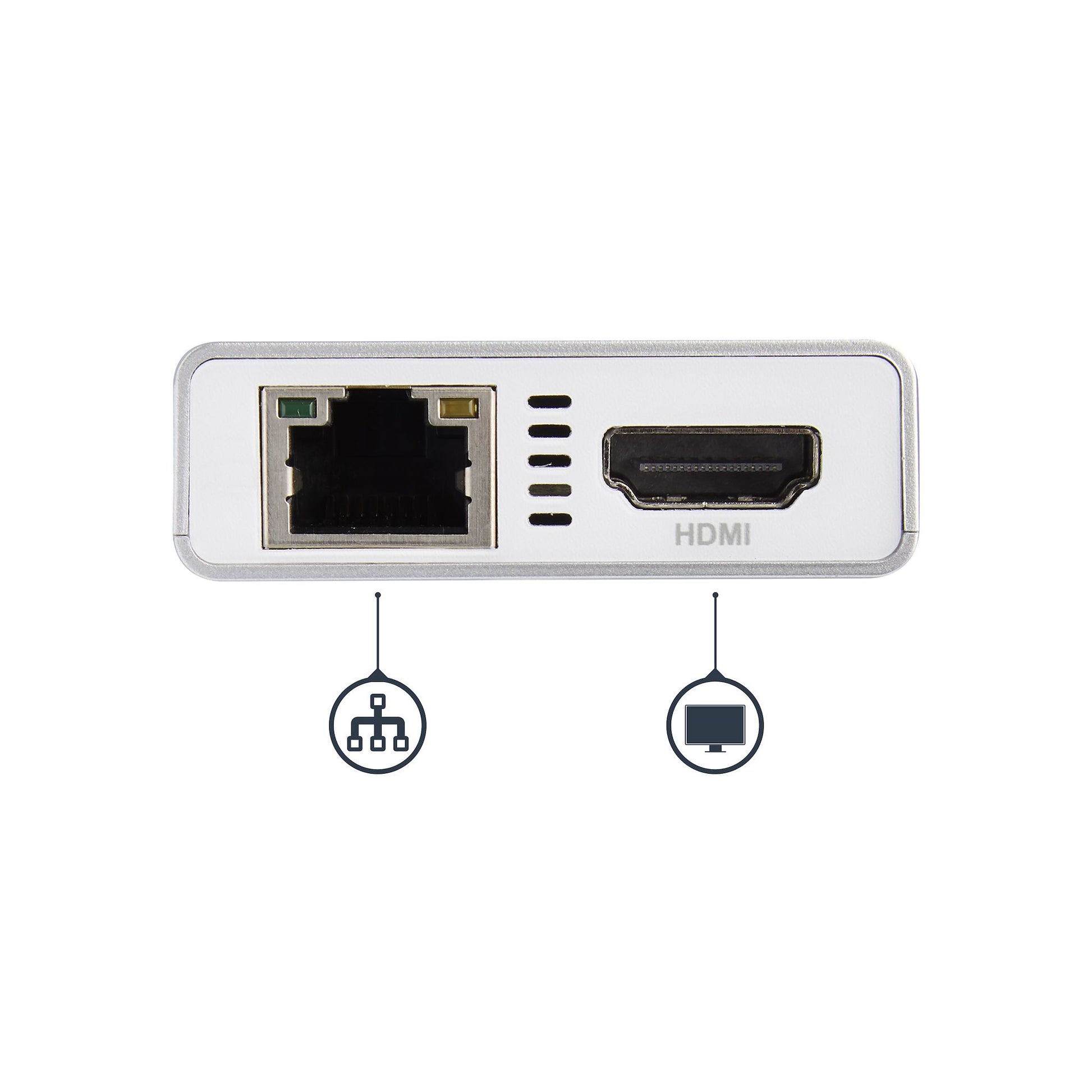 StarTech.com Multiport-Adapter – USB-C, 1× HDMI, 2× USB-A, 60 W PD, GbE, für Windows/Mac/ChromeOS