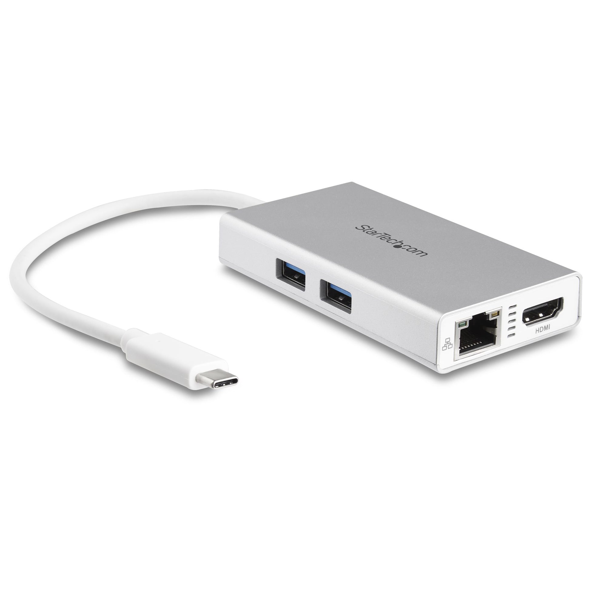 StarTech.com Multiport-Adapter – USB-C, 1× HDMI, 2× USB-A, 60 W PD, GbE, für Windows/Mac/ChromeOS