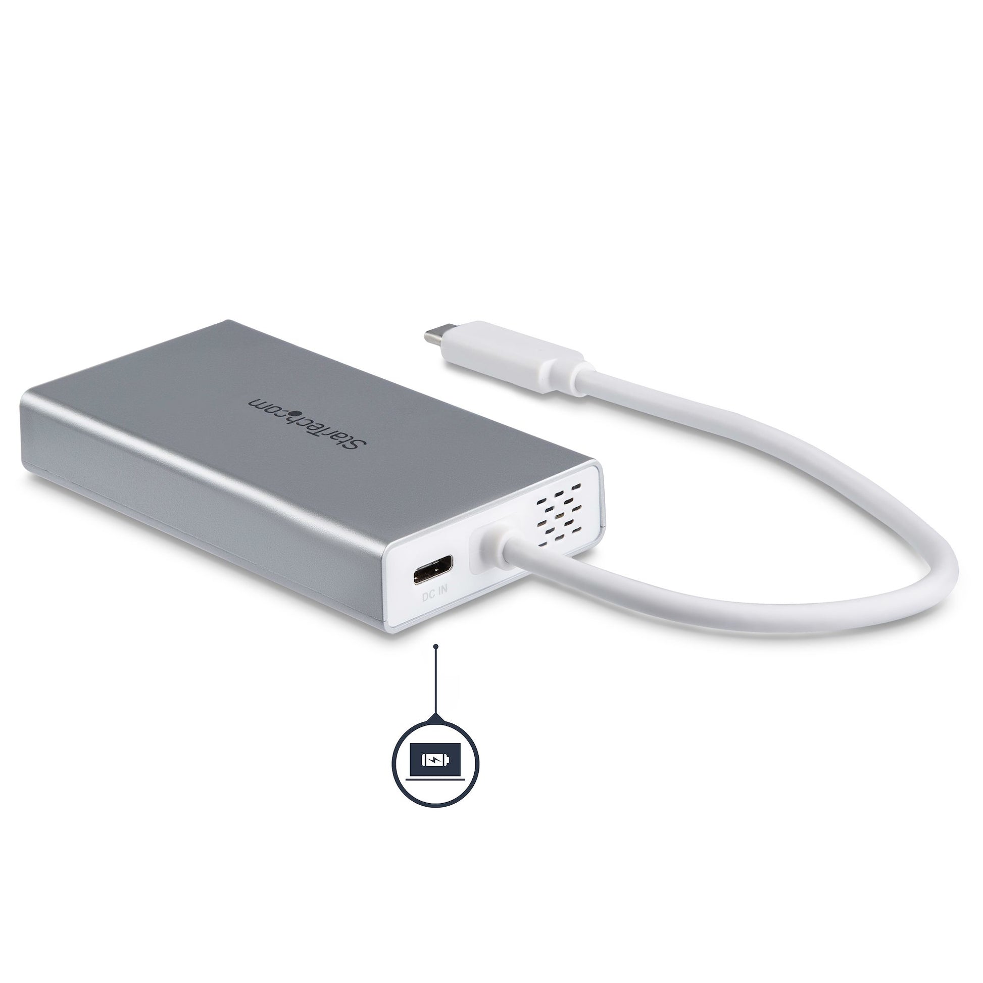 StarTech.com Multiport-Adapter – USB-C, 1× HDMI, 2× USB-A, 60 W PD, GbE, für Windows/Mac/ChromeOS