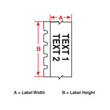 Brady Vinyl-Industrieband – rot auf weiss – 102 mm × 30,5 m, Vinyl, glänzend – für Brady BBP3x/S3xxx/i3300