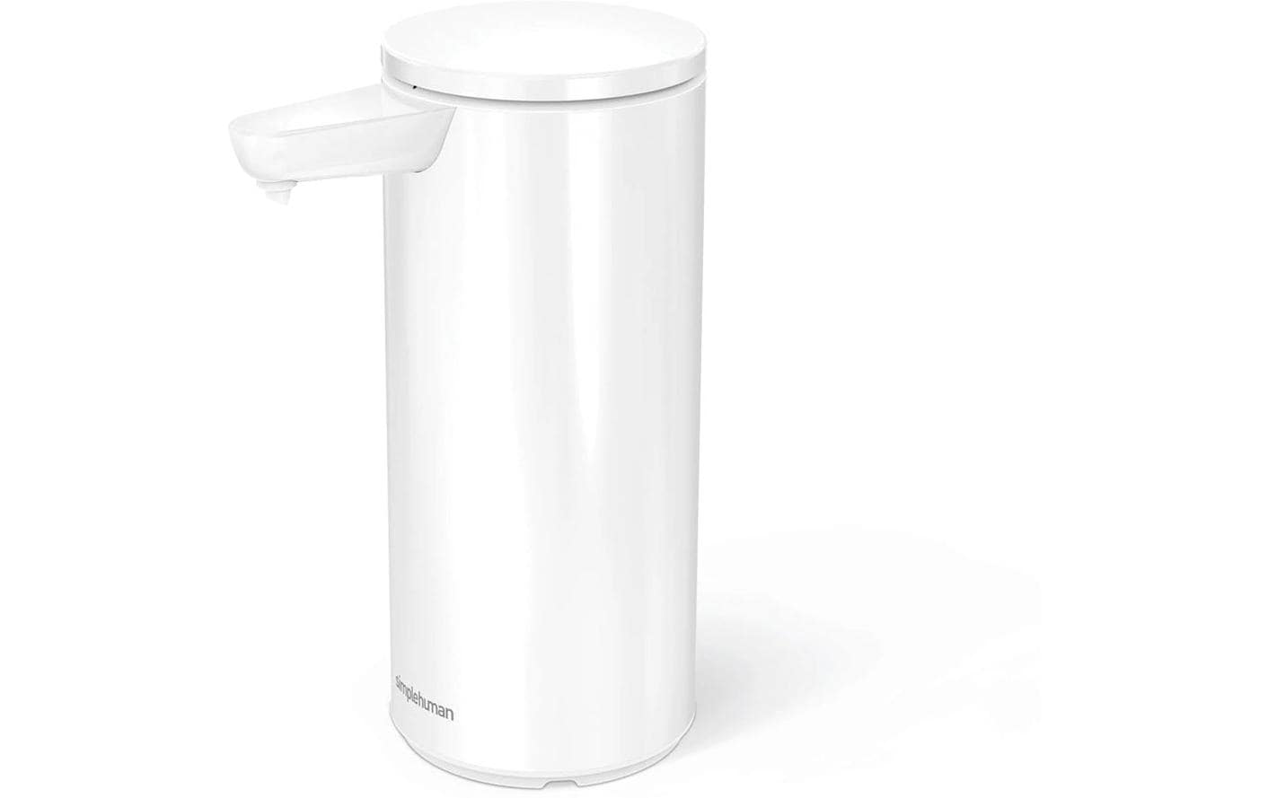 simplehuman Automatischer Seifenspender – Tisch – 266 ml, Weiss, Edelstahl