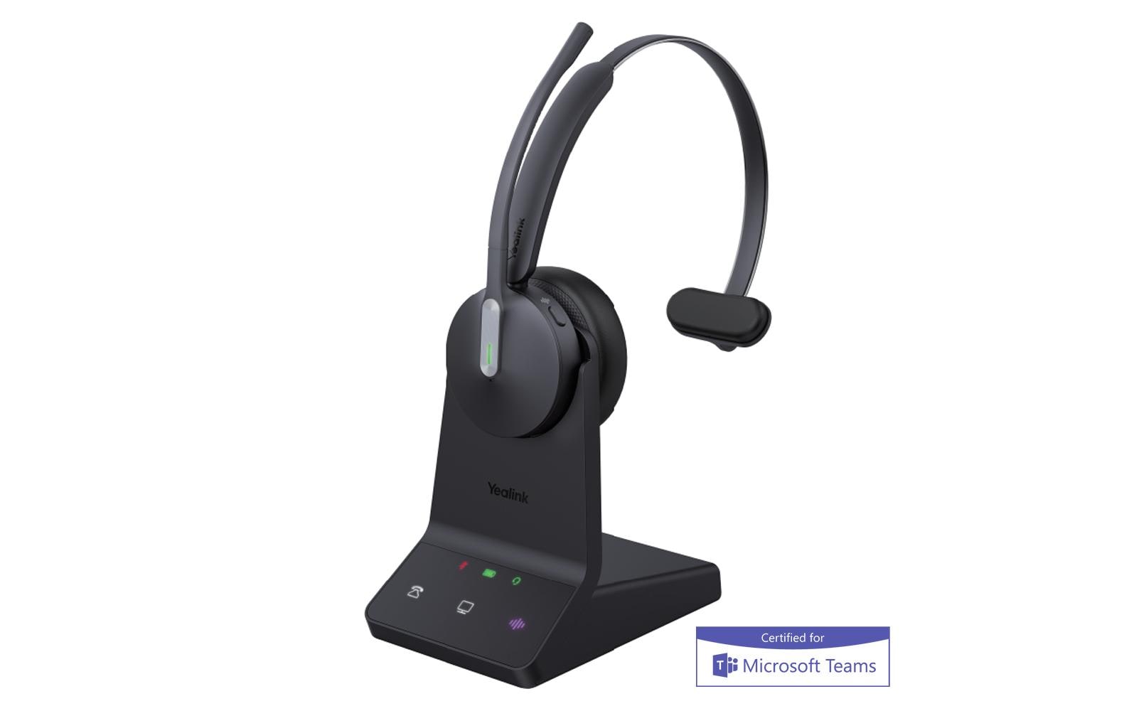 Yealink Wh64 – Mono Headset – Bluetooth, Micro-USB – Schwarz – Teams-kompatibel