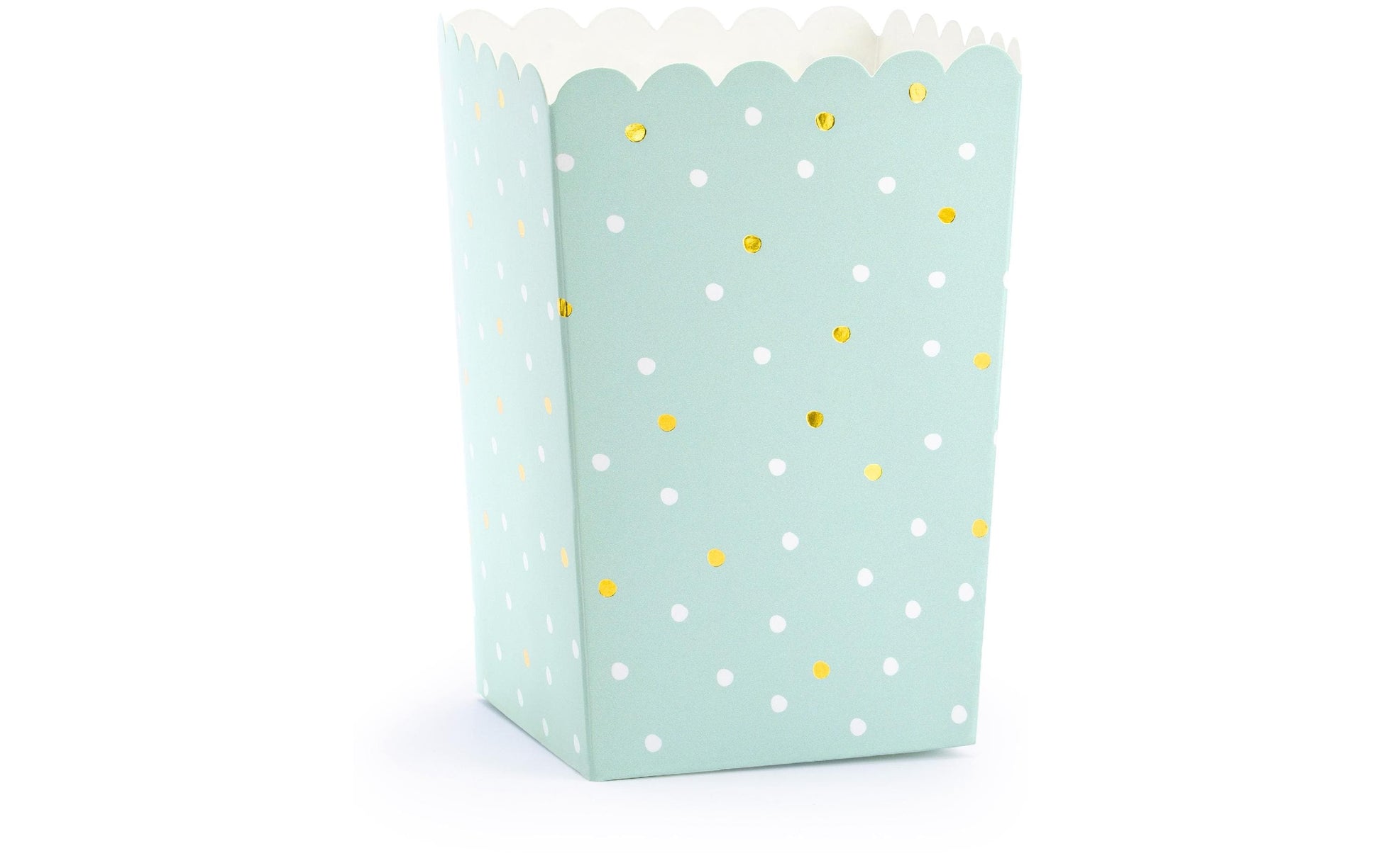 PartyDeco Take-away-Box, Papier/Karton, quadratisch – 70 × 70 × 125 mm, hellblau – 6 Stk.