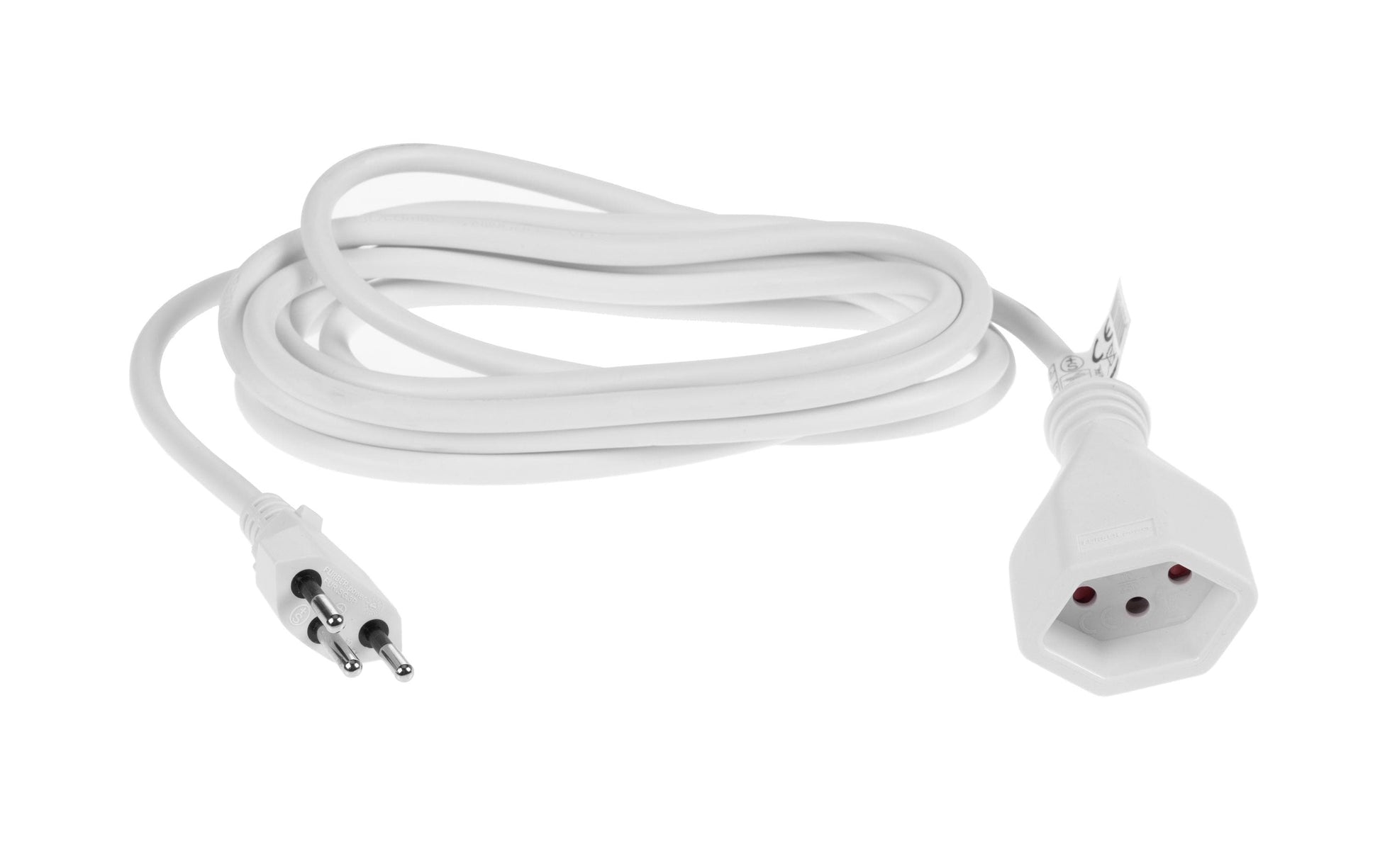 Furber. Verlängerungskabel – T12–T13, 3 m, 3×1 mm², mit Kinderschutz, Weiss
