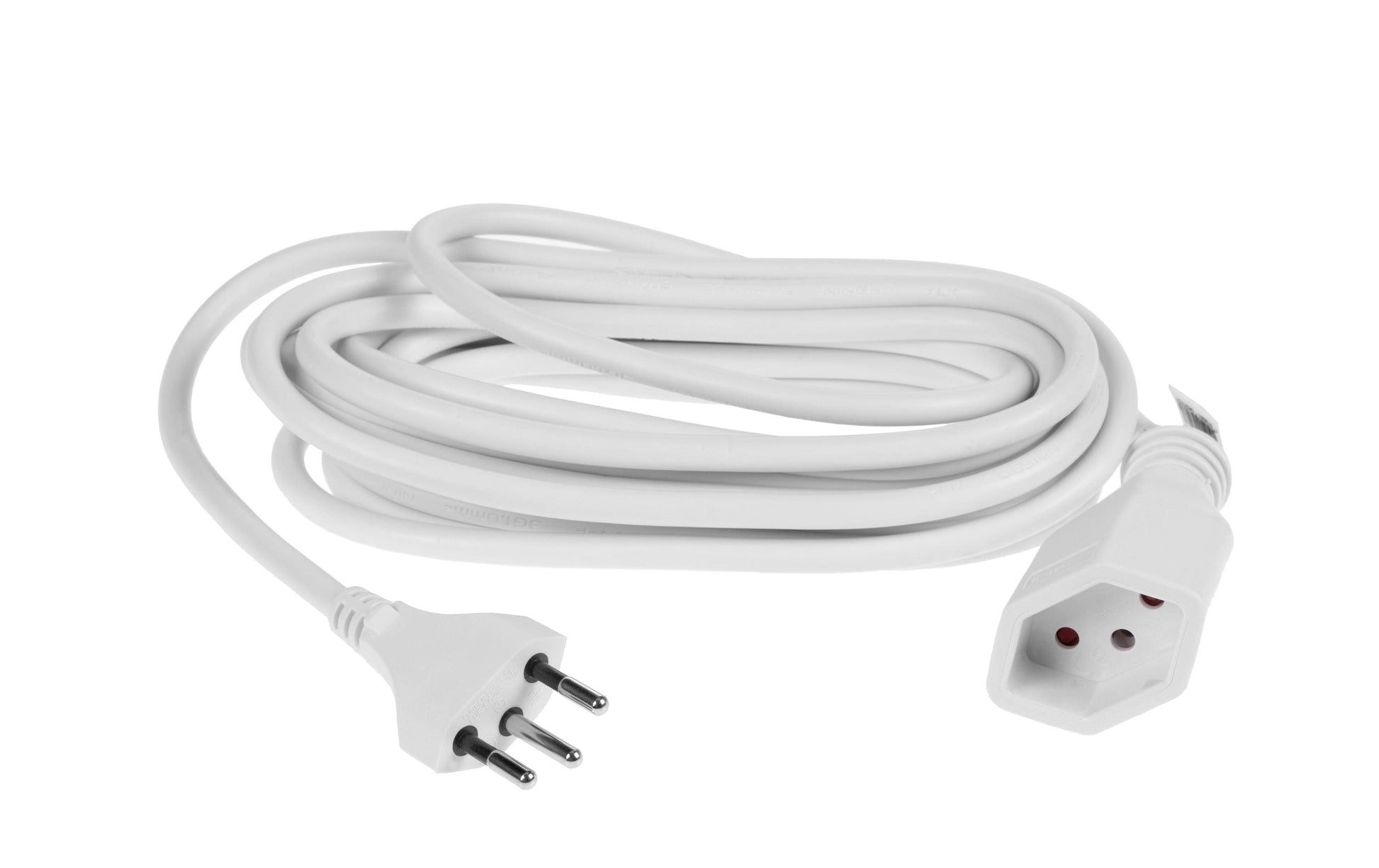 Furber. Verlängerungskabel – T12–T13, 5 m, 3×1 mm², mit Kinderschutz, Weiss
