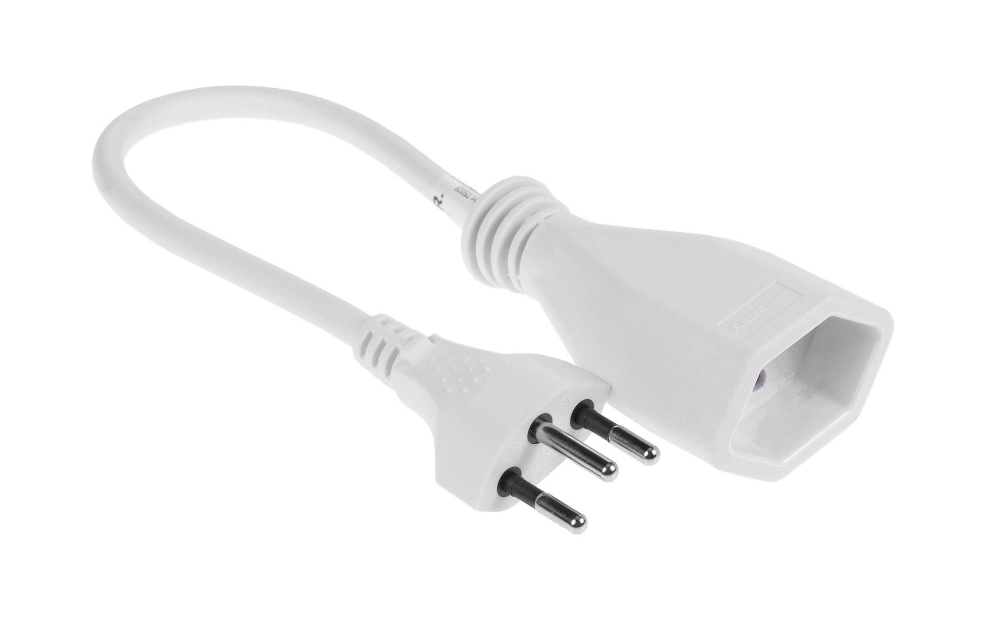 Furber. Verlängerungskabel – T12–T13, 0,2 m, 3×1 mm², Weiss