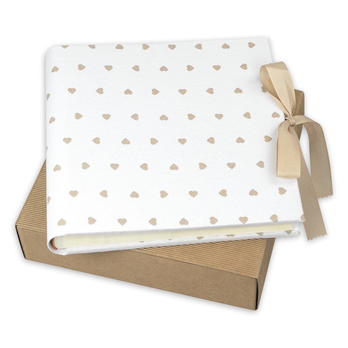 ZEP Gästebuch DELUXE – Pergaminzwischenblätter – 60 Seiten – 250 × 250 mm – Gebunden, Papier, Weiss