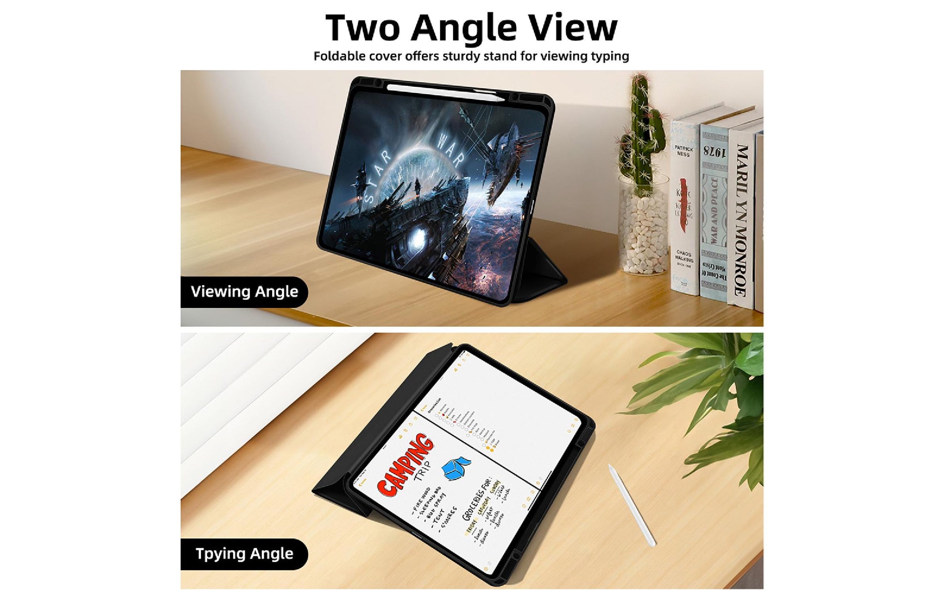 4smarts Tablet-Hülle für iPad Pro 11" (4.–5. Gen.) – Schwarz