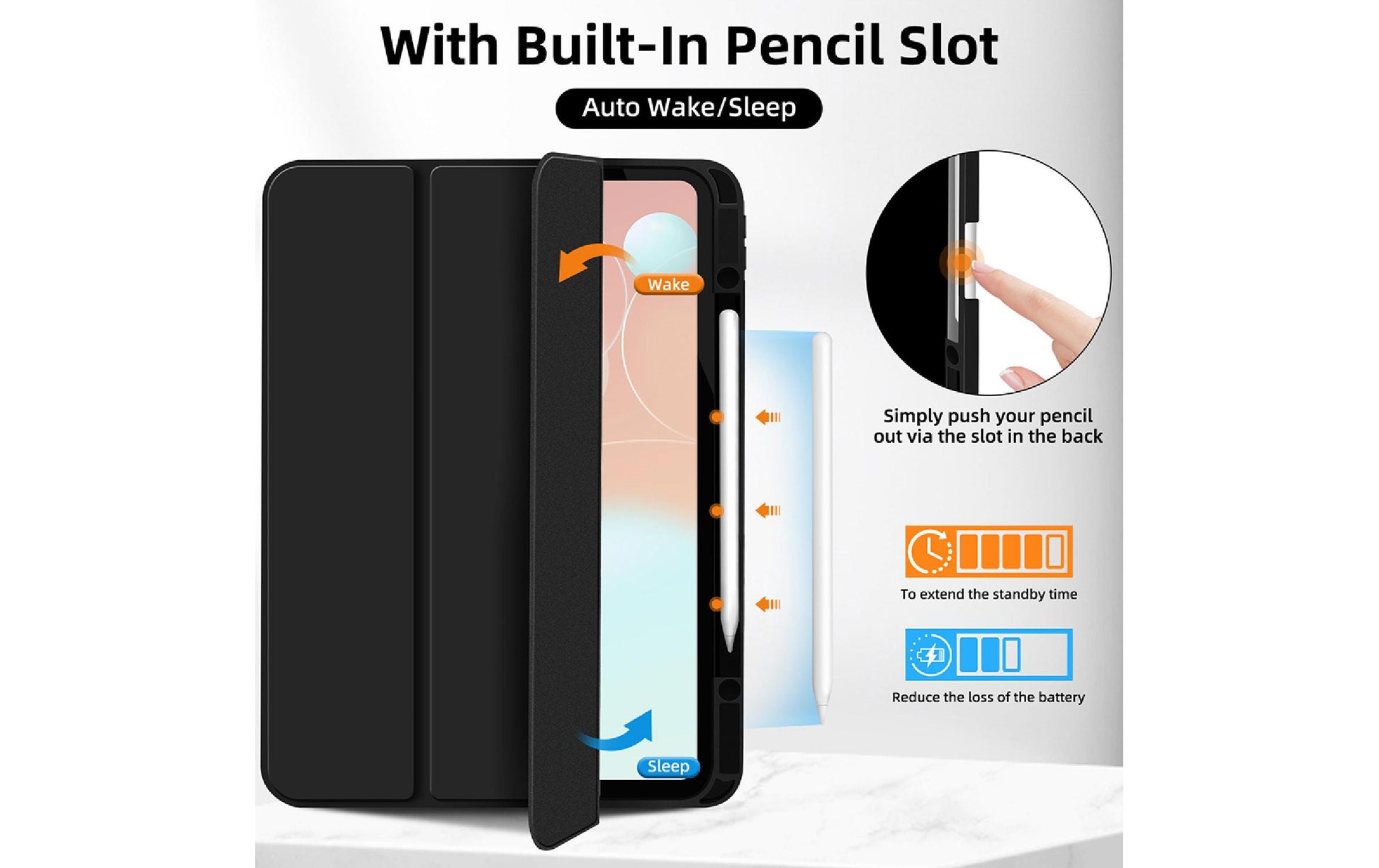 4smarts Tablet-Hülle für iPad Air 13" (M2, 2024) – Schwarz