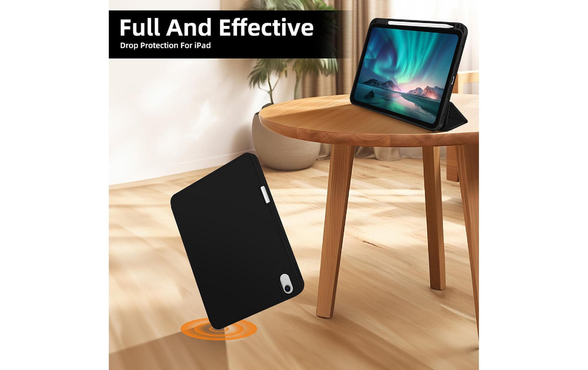 4smarts Tablet-Hülle für iPad Pro 11" (2.–4. Gen.), iPad Air 11" (M2) – Schwarz