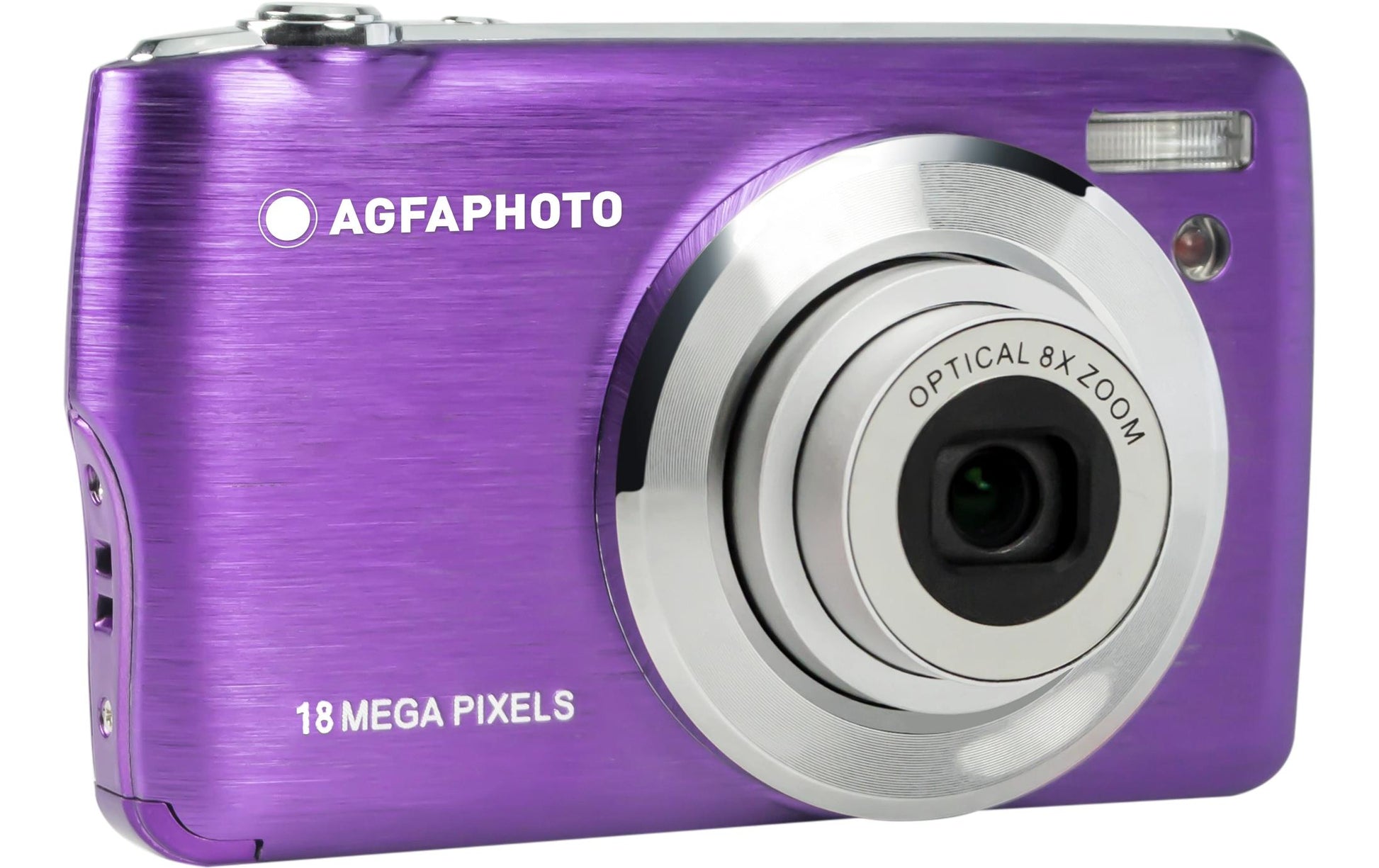 AgfaPhoto Compact Cam DC8200 – Kompaktkamera, 18 MP 1/3,2", 1080p, 8× optischer Zoom, Violett