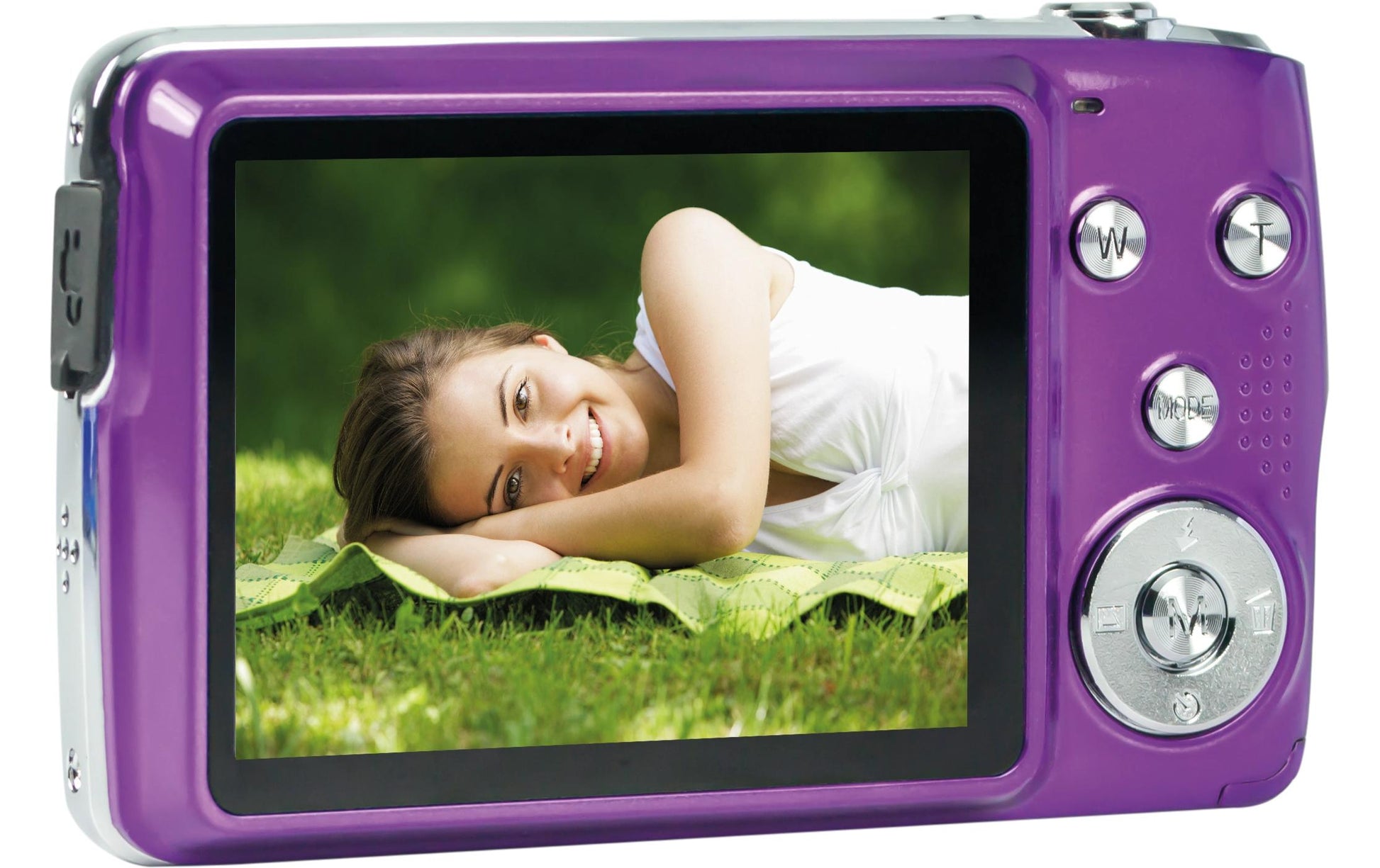 AgfaPhoto Compact Cam DC8200 – Kompaktkamera, 18 MP 1/3,2", 1080p, 8× optischer Zoom, Violett