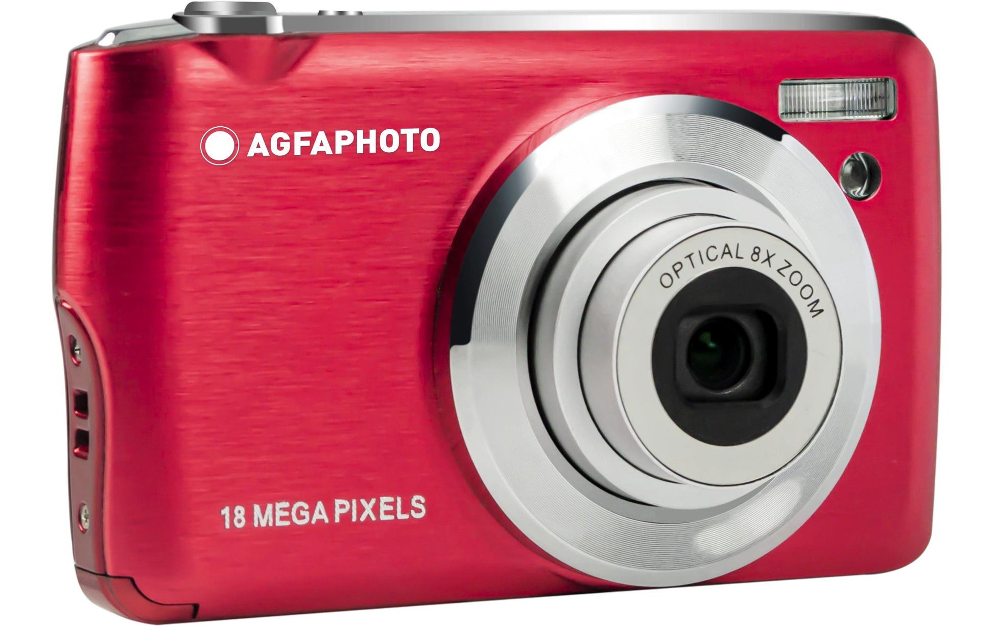 AgfaPhoto Compact Realishot Dc8200 – Kompaktkamera, 18 MP 1/3,2", 1080p, 8× opt. Zoom, Rot