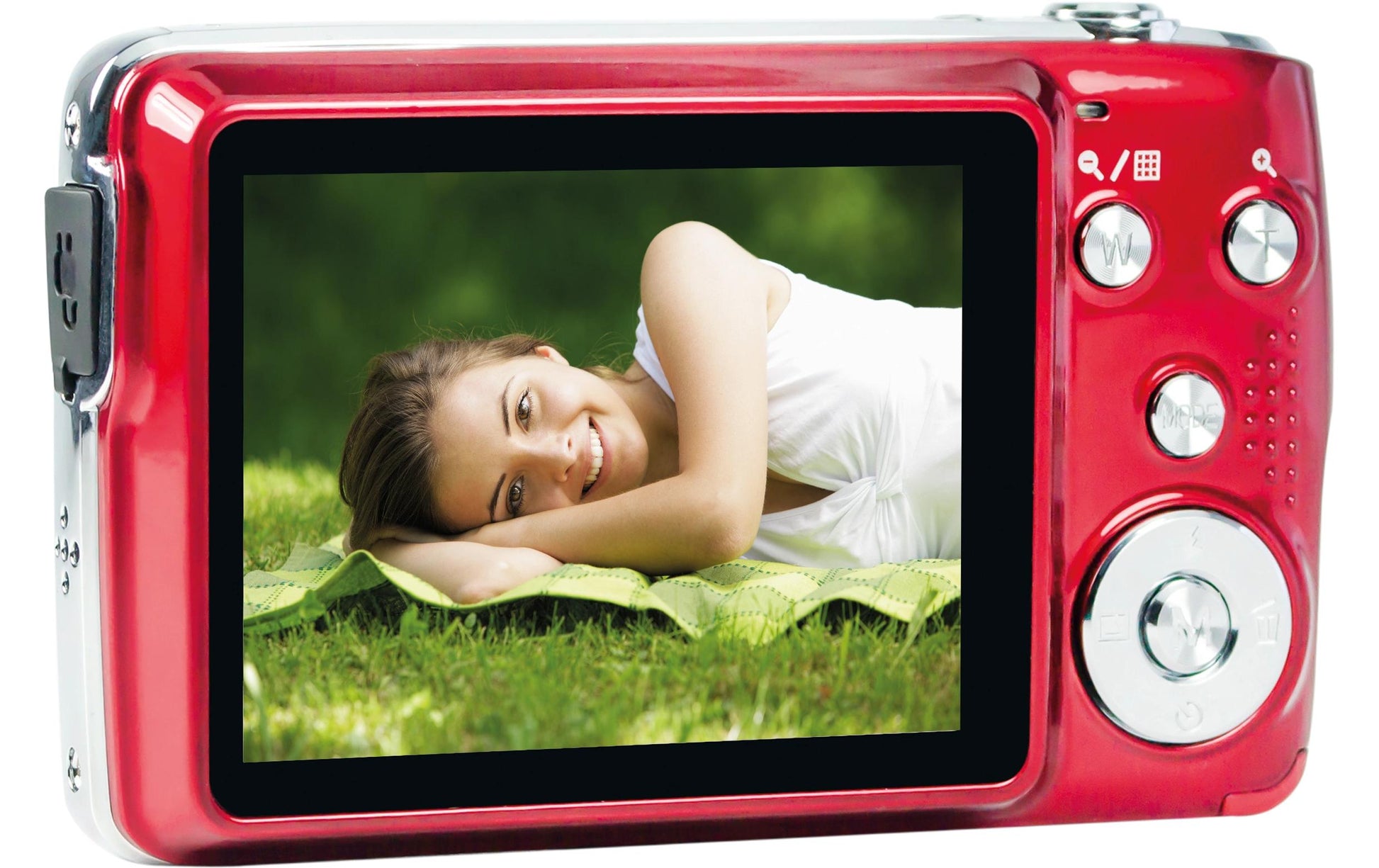 AgfaPhoto Compact Realishot Dc8200 – Kompaktkamera, 18 MP 1/3,2", 1080p, 8× opt. Zoom, Rot