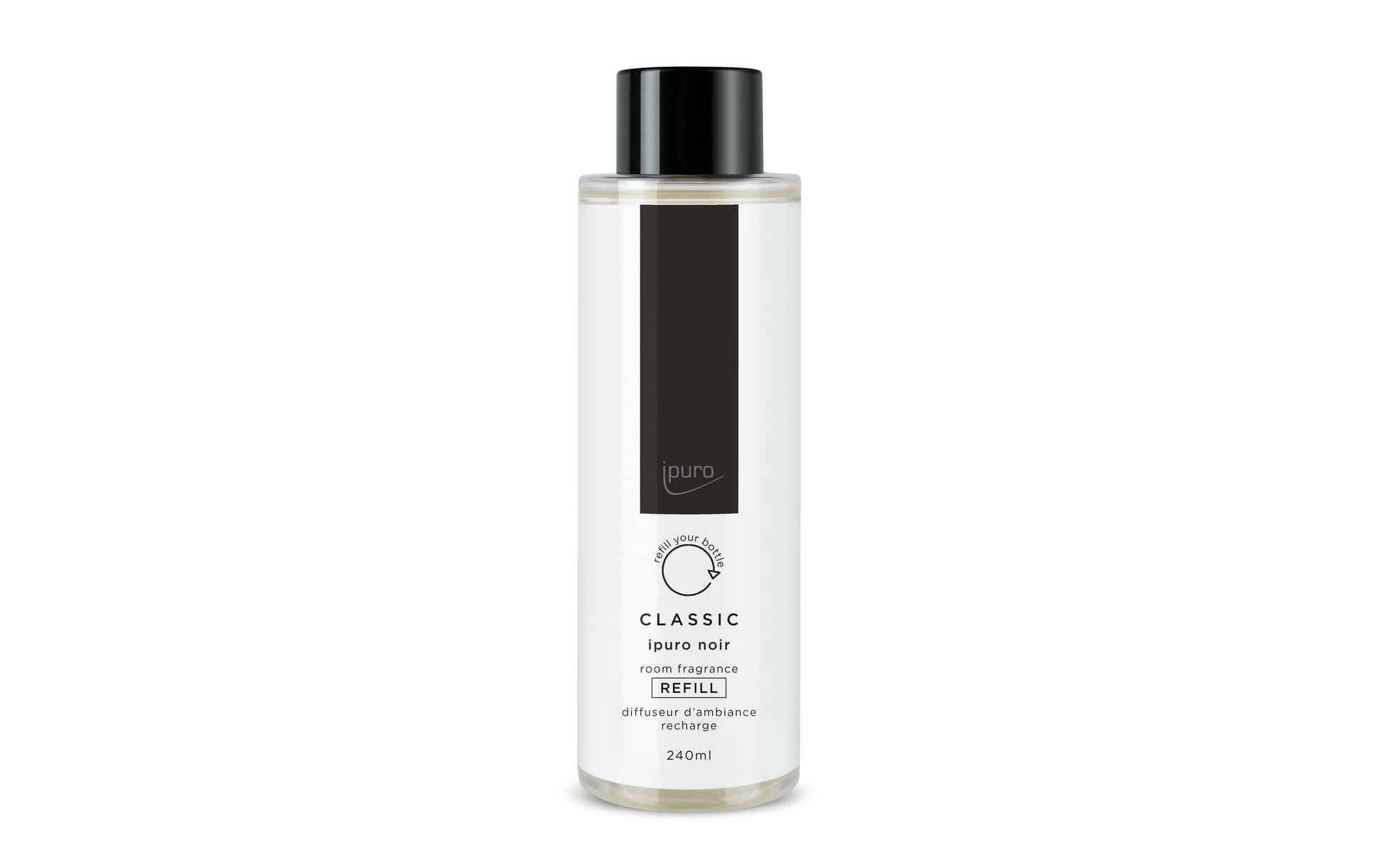 ipuro Nachfüllung für Duftstäbchen, Noir, 240 ml