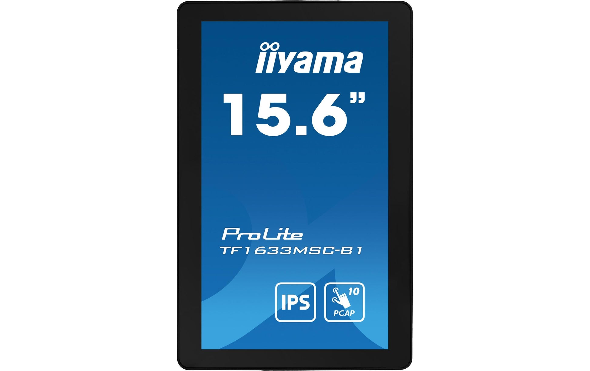 iiyama TF1633MSC-B1 – Monitor, 16", 1920 × 1080 (Full HD), Touch, 385 cd/m²
