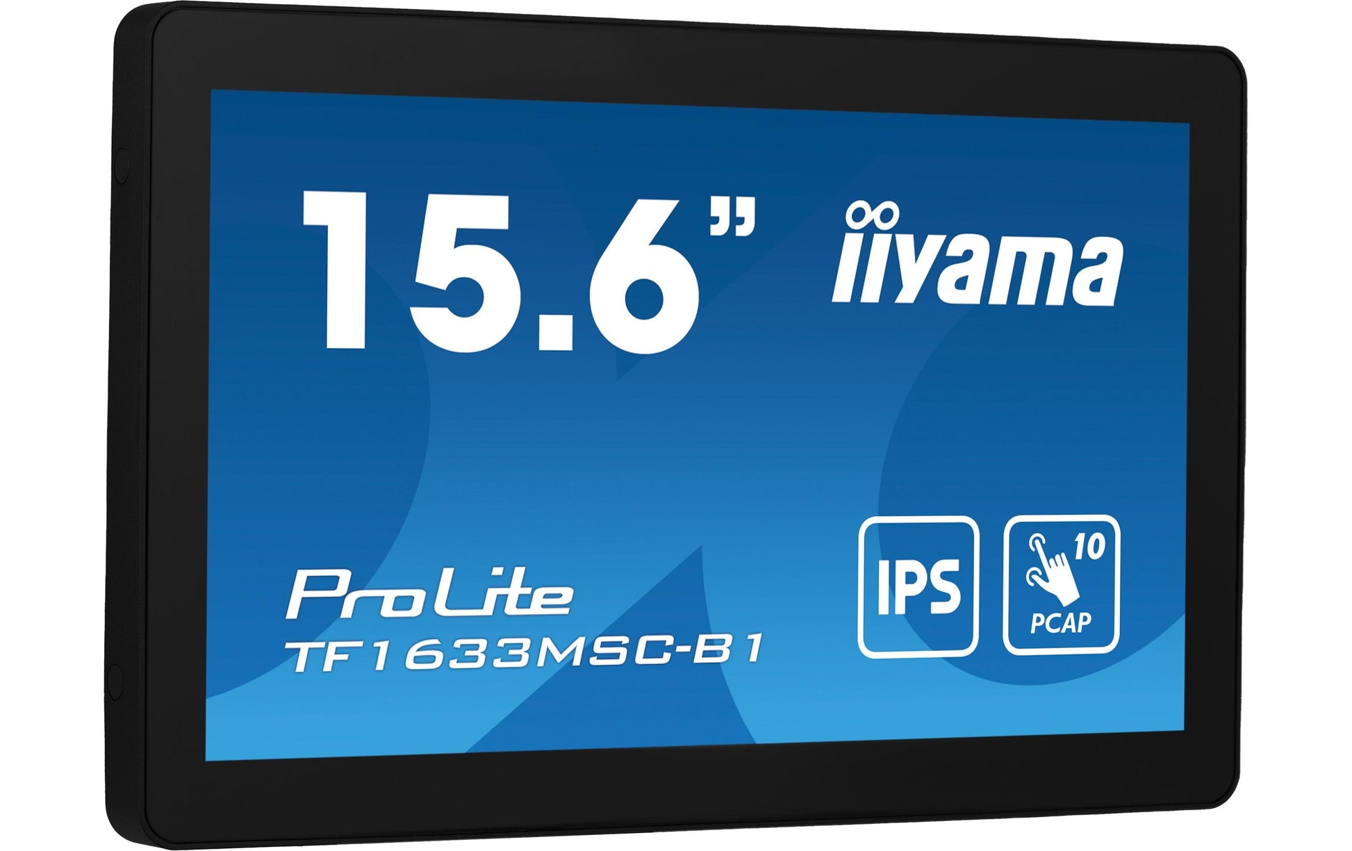 iiyama TF1633MSC-B1 – Monitor, 16", 1920 × 1080 (Full HD), Touch, 385 cd/m²