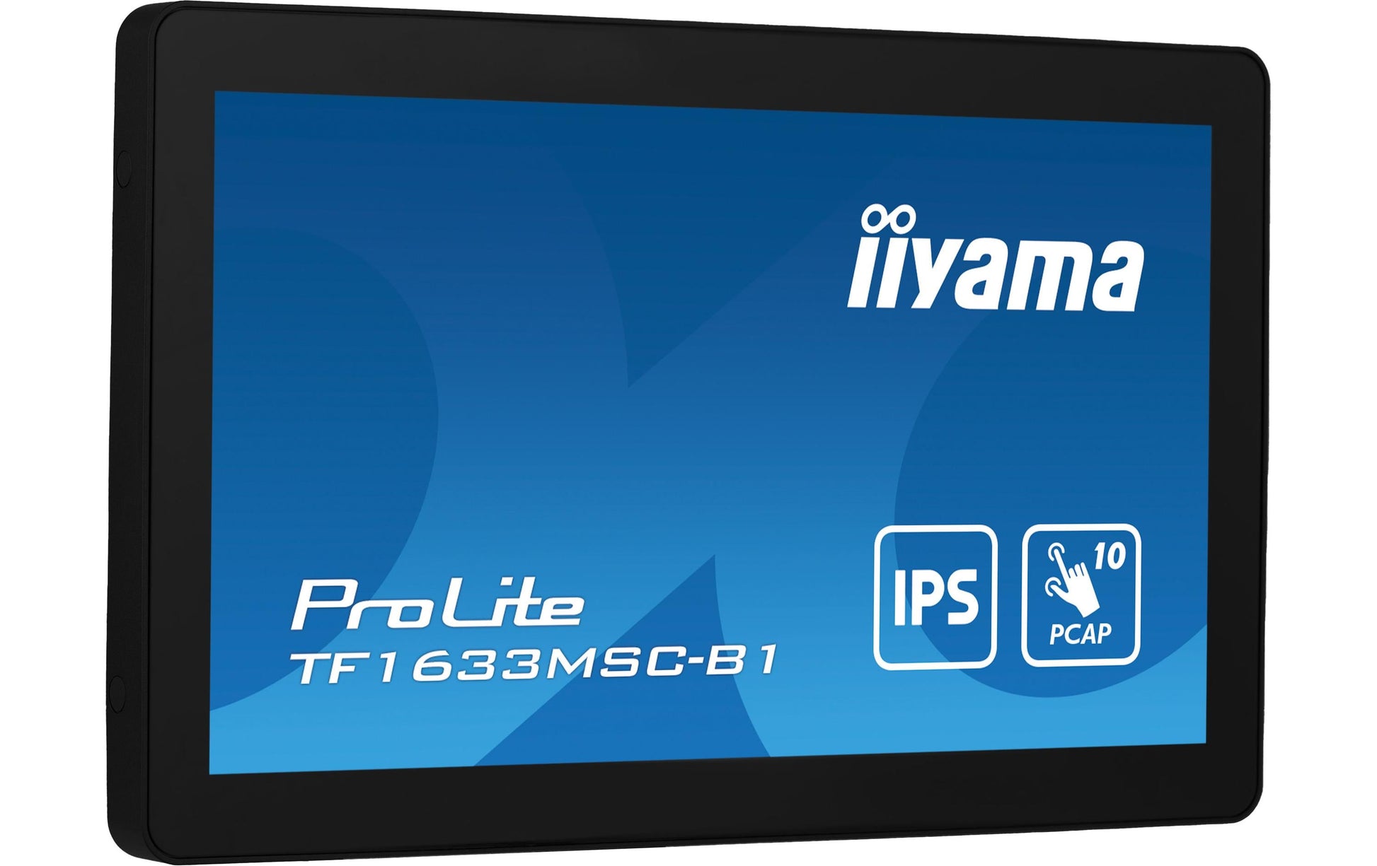 iiyama TF1633MSC-B1 – Monitor, 16", 1920 × 1080 (Full HD), Touch, 385 cd/m²
