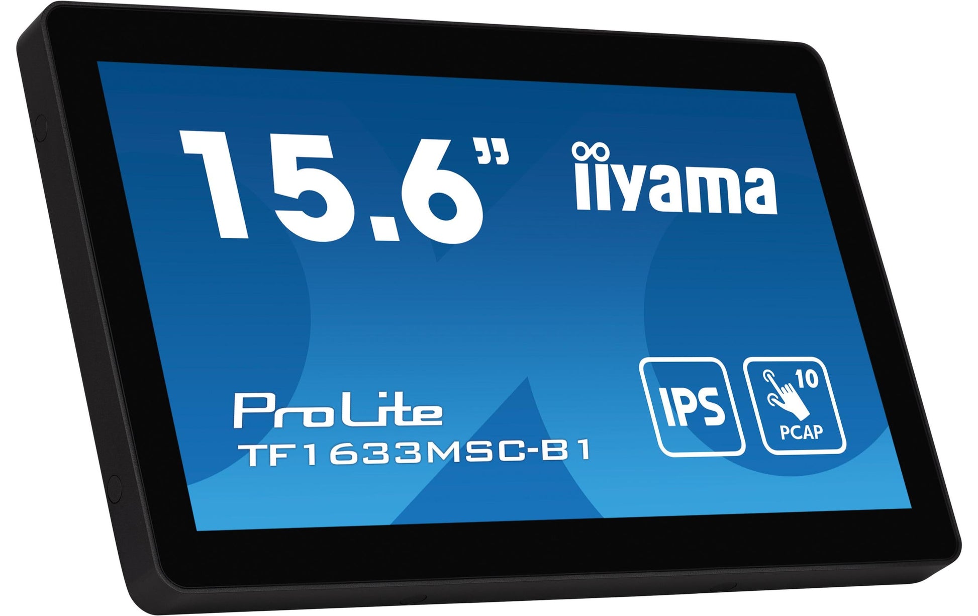 iiyama TF1633MSC-B1 – Monitor, 16", 1920 × 1080 (Full HD), Touch, 385 cd/m²