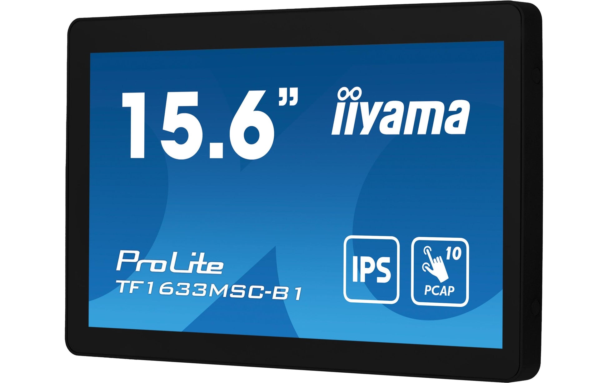 iiyama TF1633MSC-B1 – Monitor, 16", 1920 × 1080 (Full HD), Touch, 385 cd/m²