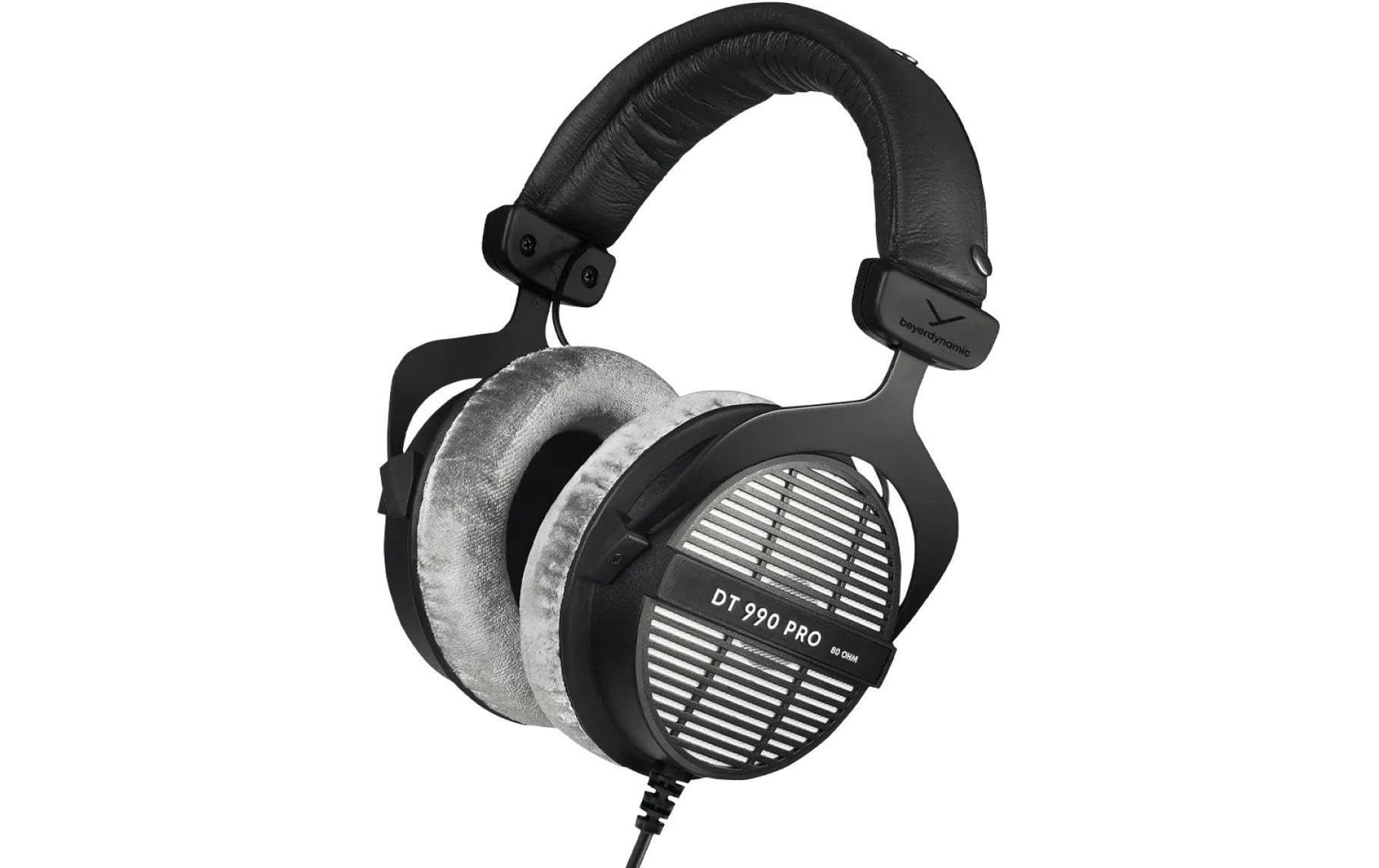 Beyerdynamic DT 990 Pro (80 Ω) – Over-Ear Studiokopfhörer – Offen, 3,5 mm, 3 m – Schwarz