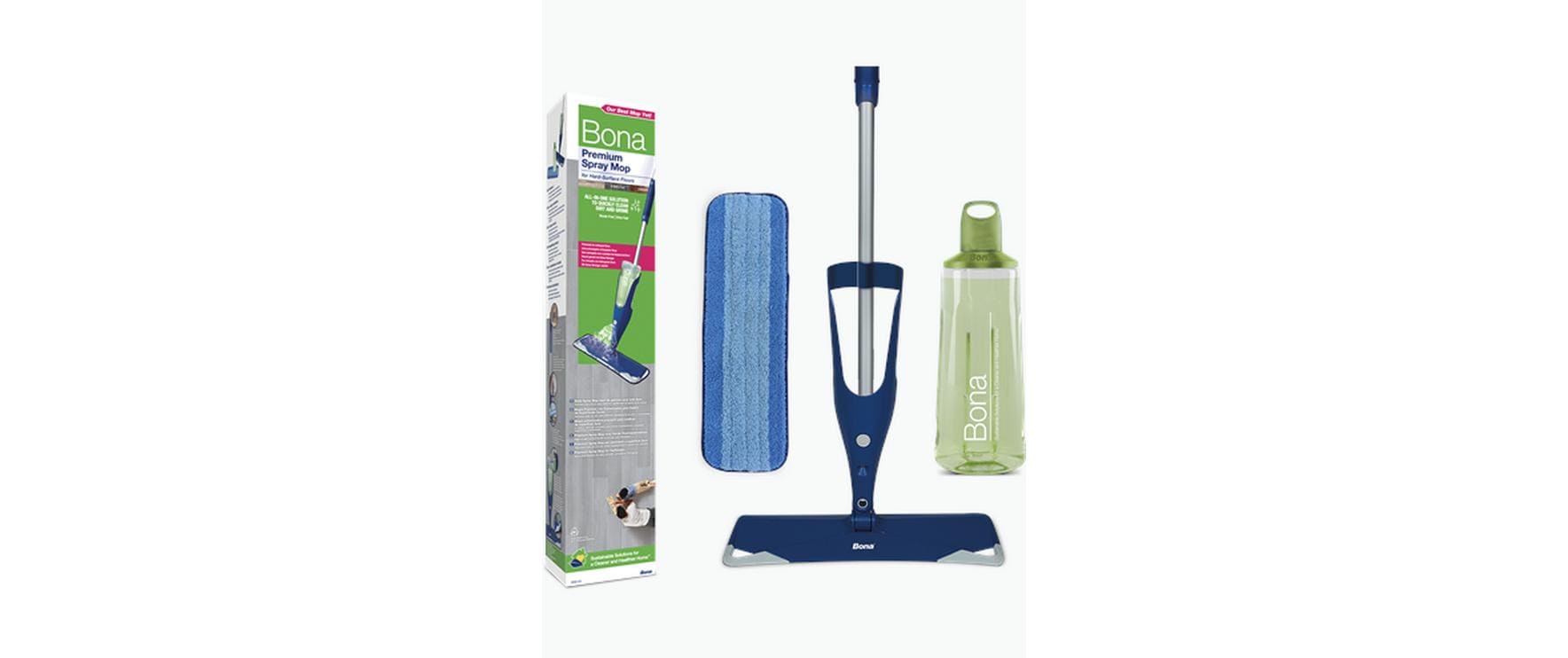 Bona CA202020012 – Sprühwischer-Set – Wischbreite 10,5 cm, Sprühfunktion, Blau