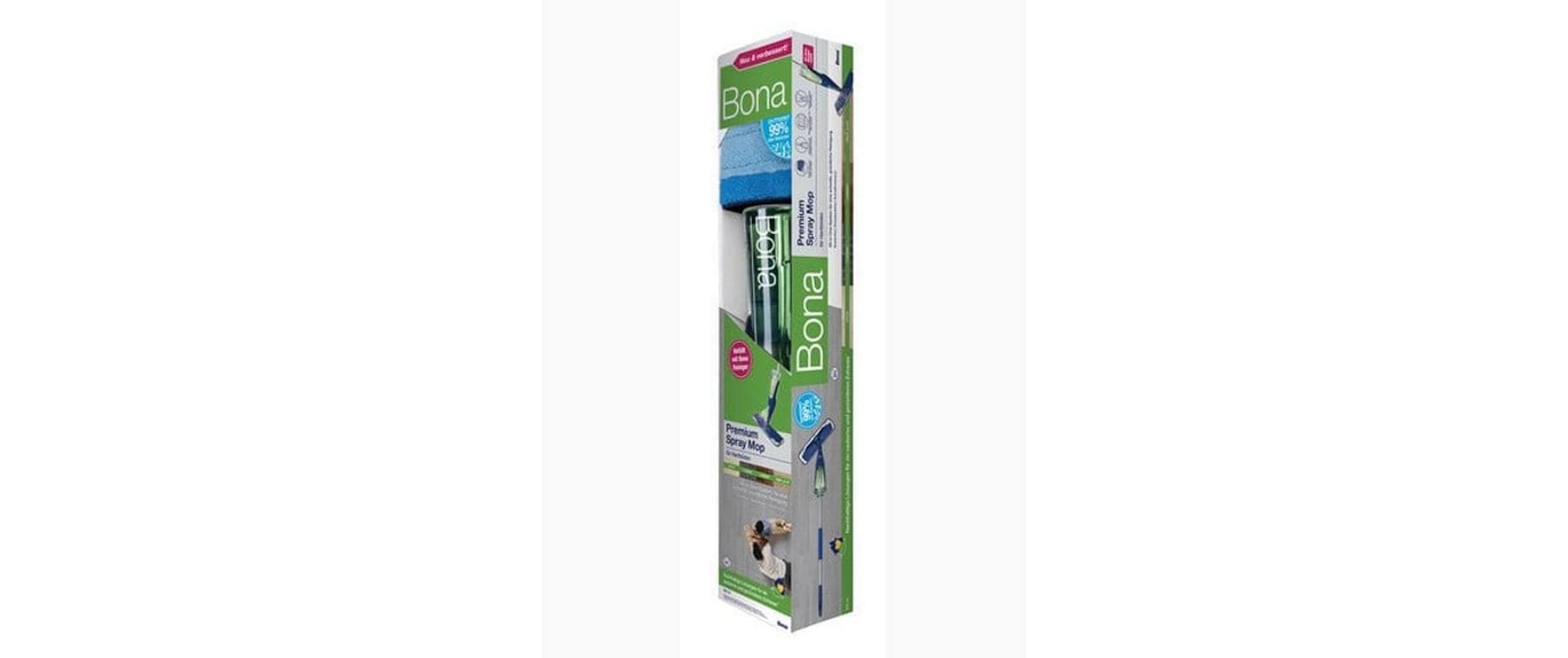 Bona CA202020012 – Sprühwischer-Set – Wischbreite 10,5 cm, Sprühfunktion, Blau