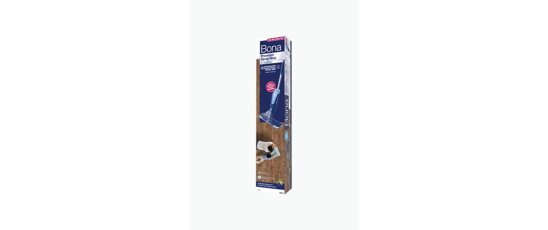 Bona Premium Spray Mop – Sprühwischer – Wischbreite 14,6 cm, Sprühfunktion, Blau