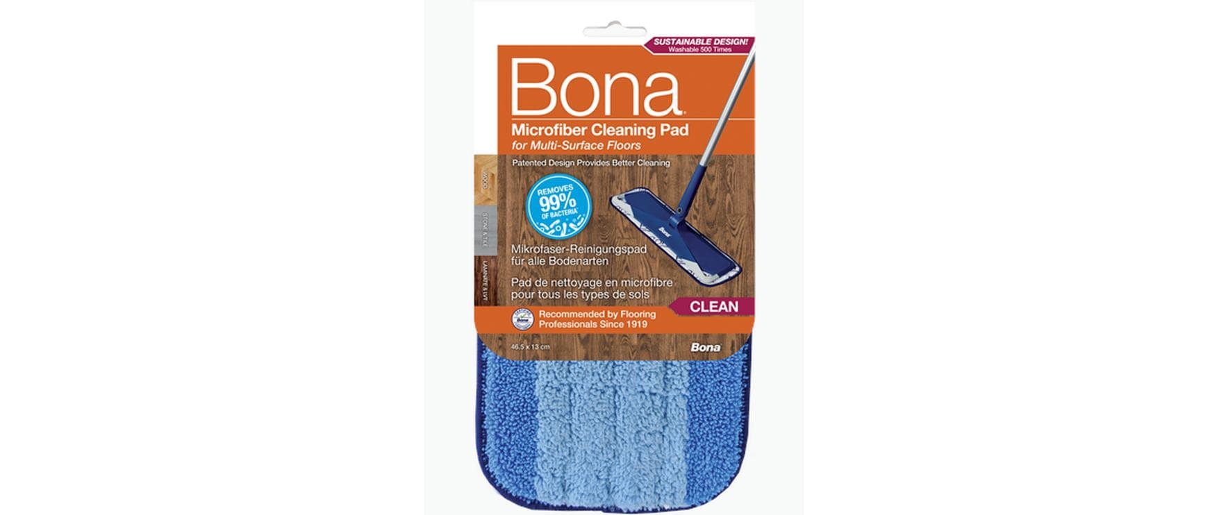 Bona Mikrofaser-Mopp-Pad – Blau – 1 Stk.