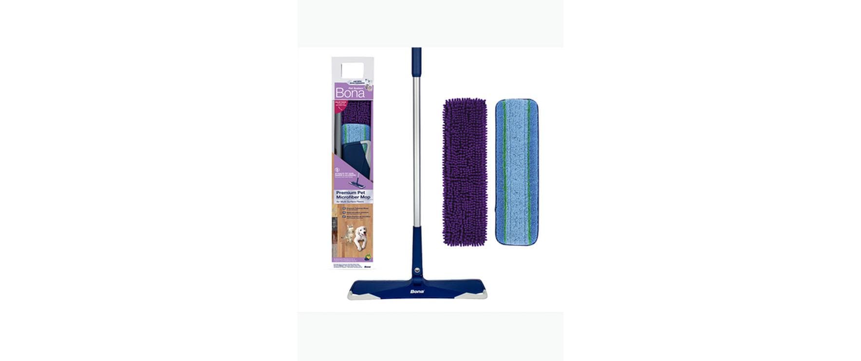 Bona Premium Bodenwischer-Set – Teleskopstiel, Kunststoff, Blau