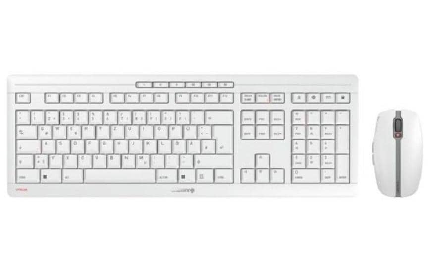CHERRY Stream Desktop Recharge – Tastatur, kabellos (2,4 GHz), CH-Layout (DE-CH) – für Windows