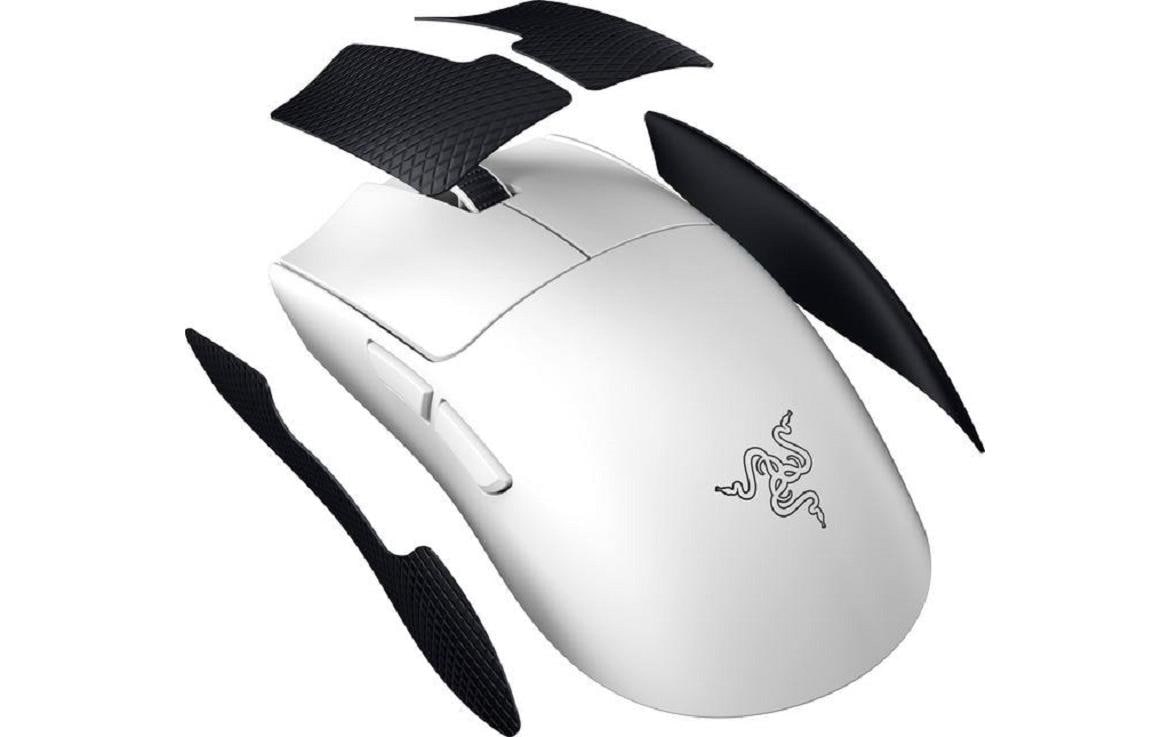 Razer Viper V3 Pro Gaming-Maus – kabellos, USB-C, 35'000 dpi, 8'000 Hz, 6 Tasten, für Rechtshänder, weiss