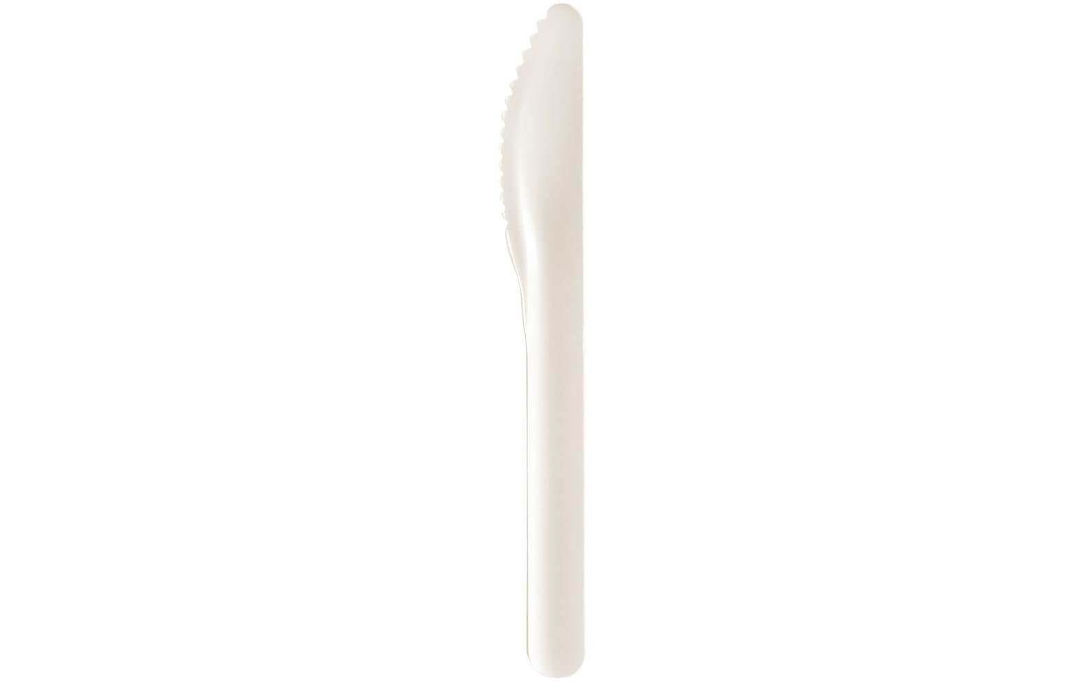 BioPak Papier-Messer, weiss, 16,5 cm – FSC – 100 Stk.