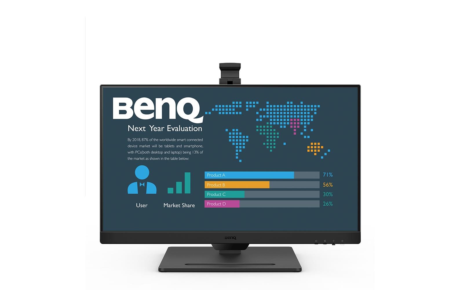 BenQ BL2490T – Monitor, 23,8" 1920 × 1080 (Full HD), IPS, 250 cd/m², 5 ms, 2× DisplayPort
