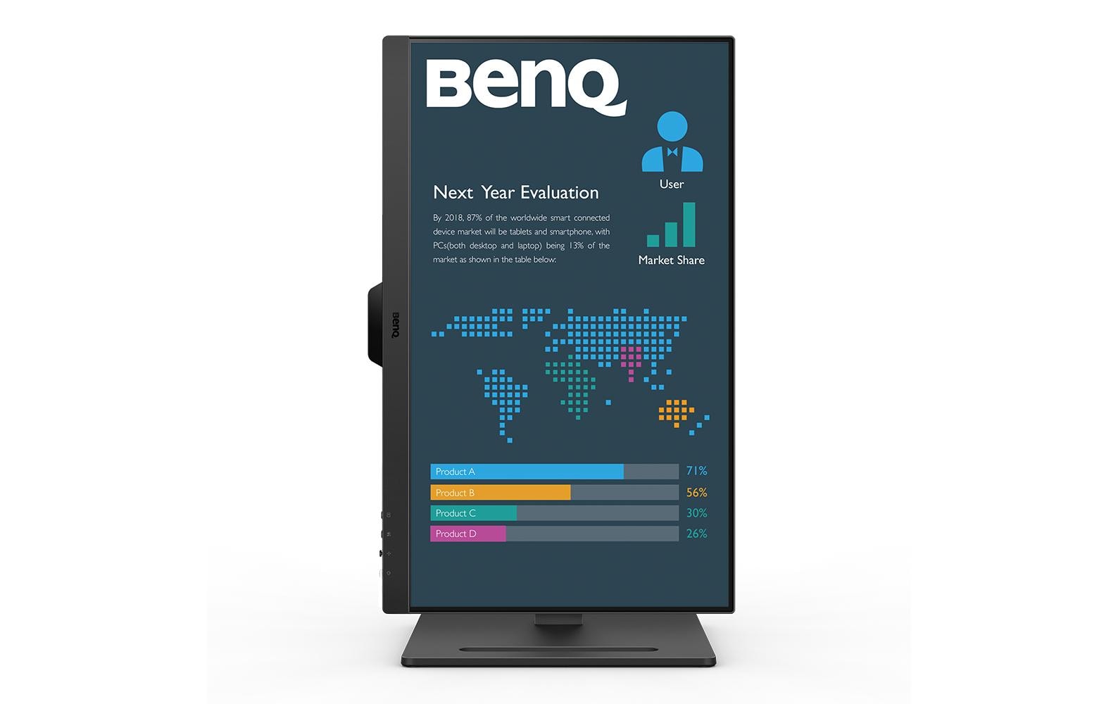 BenQ BL2490T – Monitor, 23,8" 1920 × 1080 (Full HD), IPS, 250 cd/m², 5 ms, 2× DisplayPort