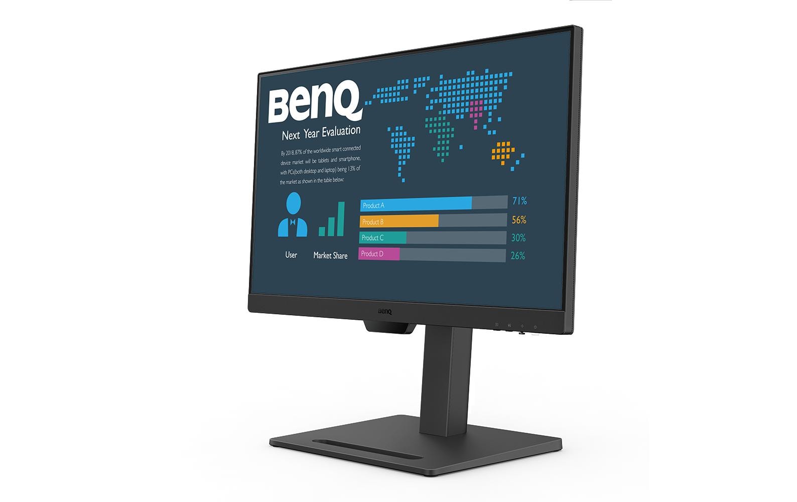 BenQ BL2490T – Monitor, 23,8" 1920 × 1080 (Full HD), IPS, 250 cd/m², 5 ms, 2× DisplayPort