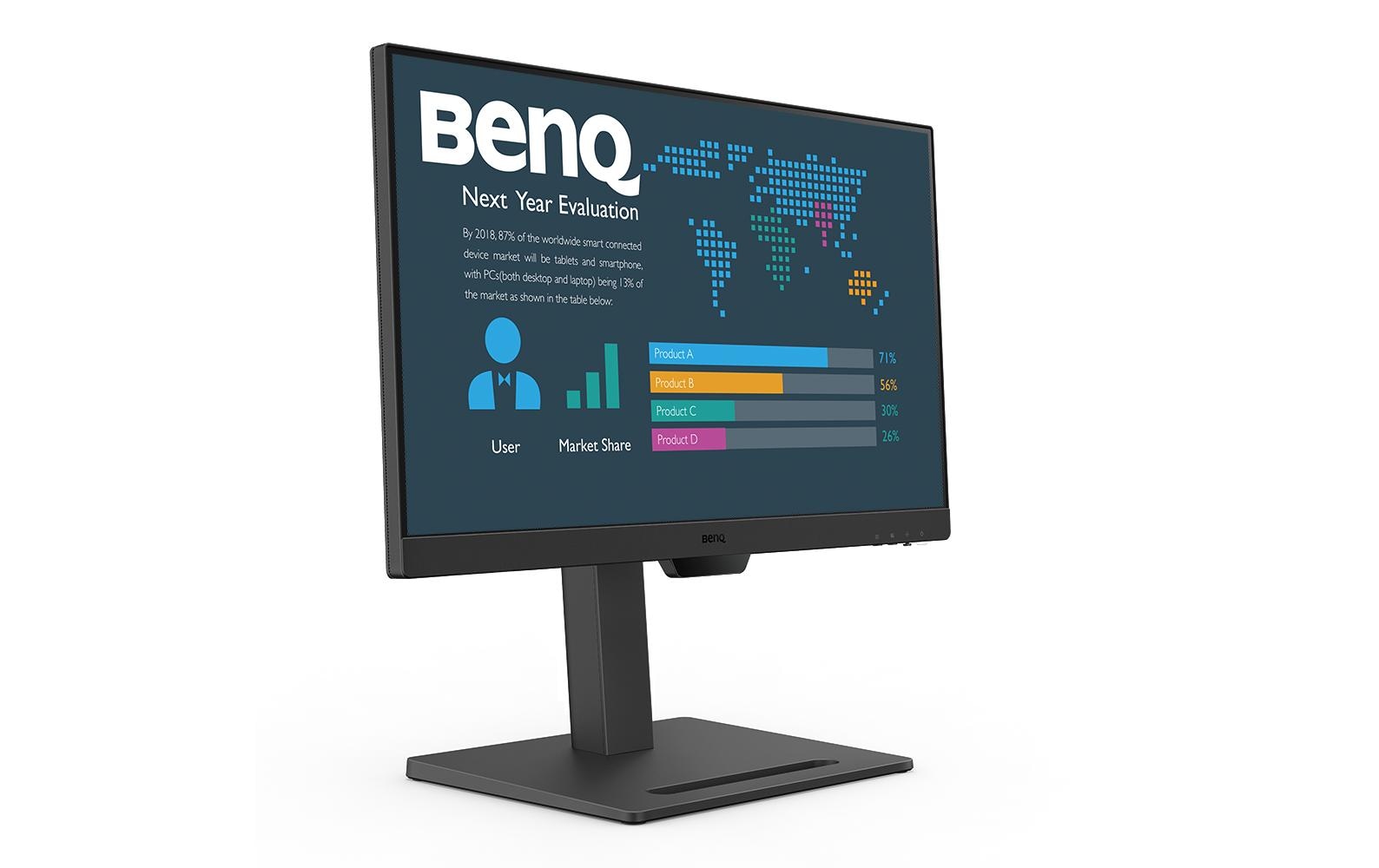 BenQ BL2490T – Monitor, 23,8" 1920 × 1080 (Full HD), IPS, 250 cd/m², 5 ms, 2× DisplayPort