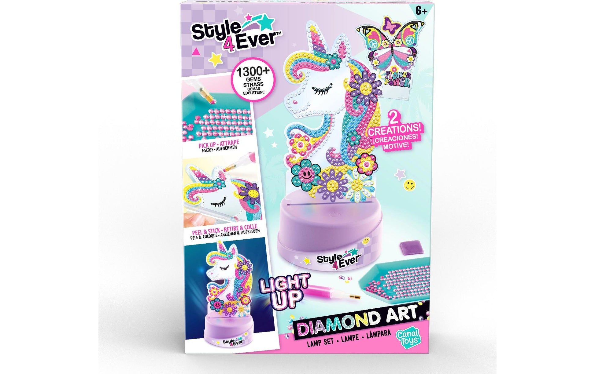 Canal Toys Diamond Art Lampe – Diamond Painting Set – ab 6 Jahren
