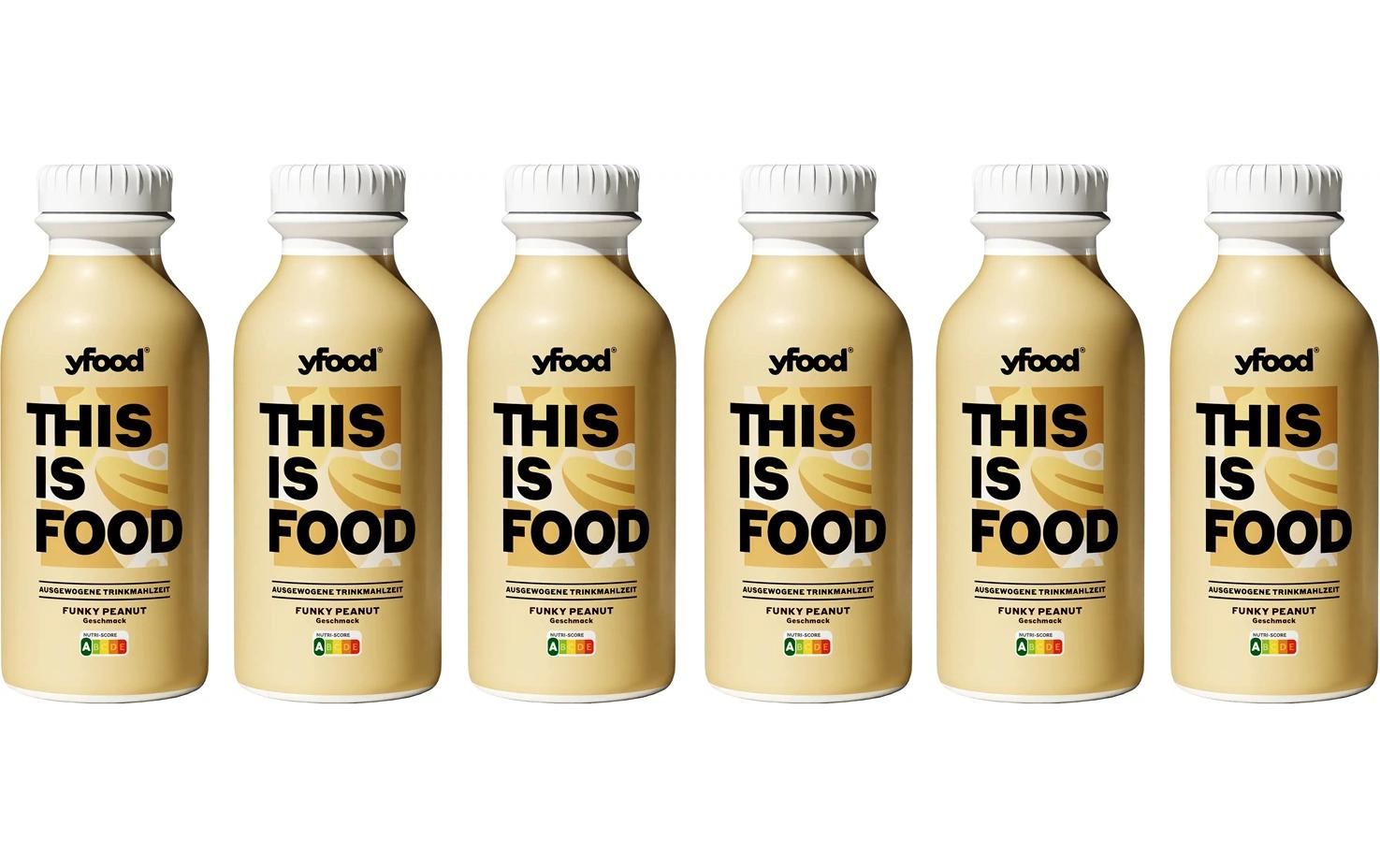 YFood – Trinkmahlzeit Funky Peanut – 6 × 5 dl
