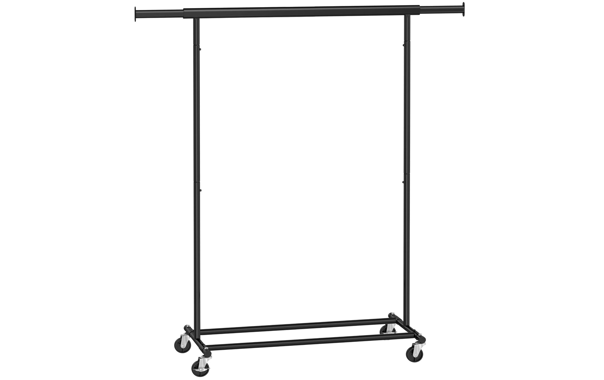 Songmics HSR13BKV1 Garderobenständer Schwerlast 90 kg – Eisen – Schwarz – 1'600 mm