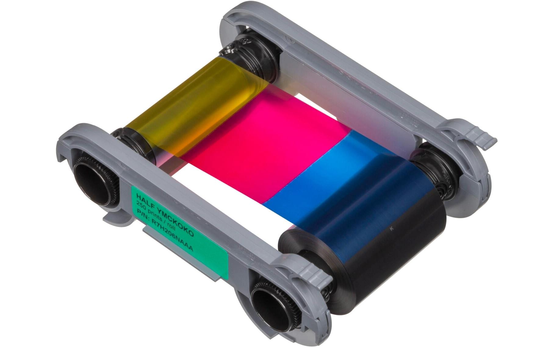 Evolis Kartendrucker-Farbband YMCKO-KO – 250 Karten – für Primacy 2